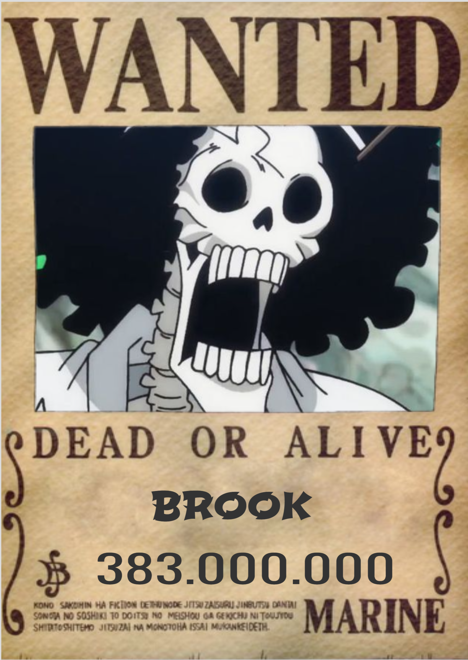 Nome do produto: POSTER ONE PIECE BROOK