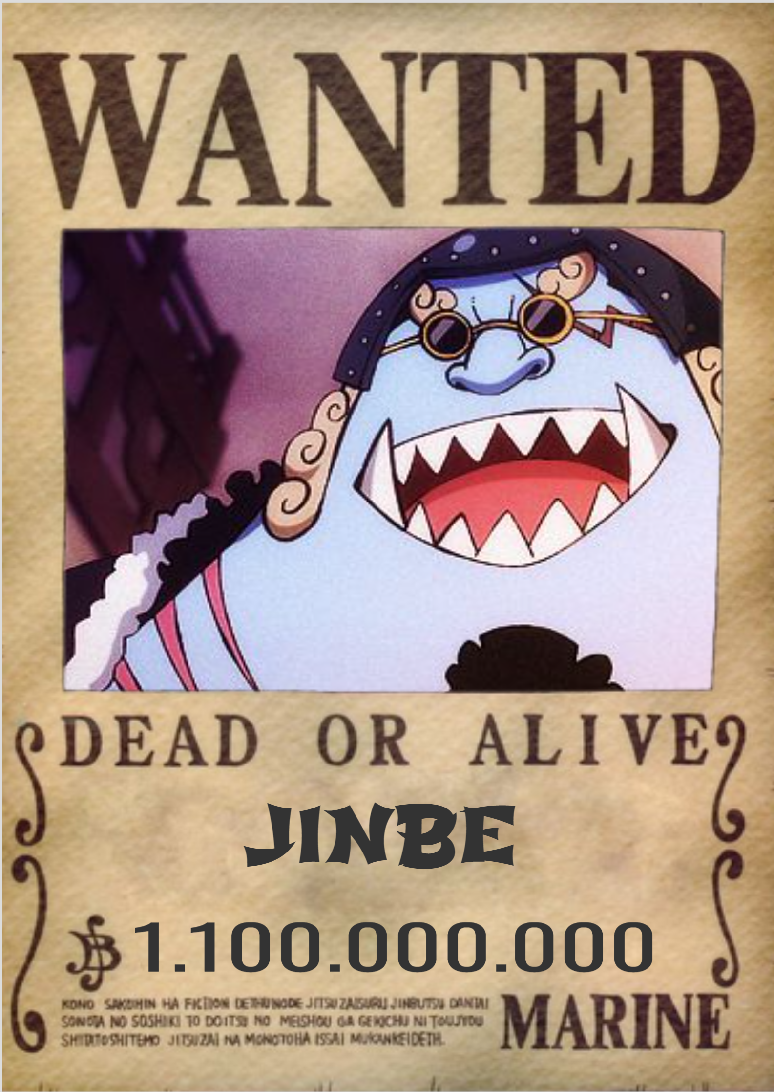 Nome do produto: POSTER ONE PIECE JINBE