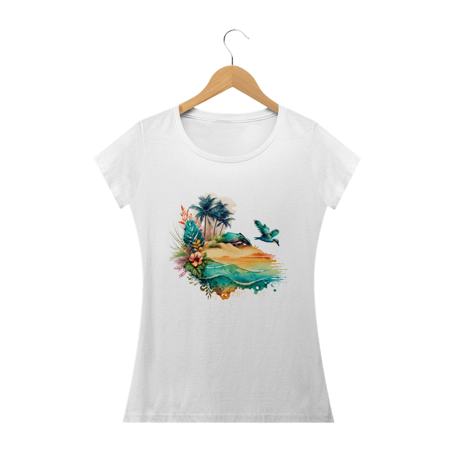 Nome do produto: Camisa Baby Look Verão