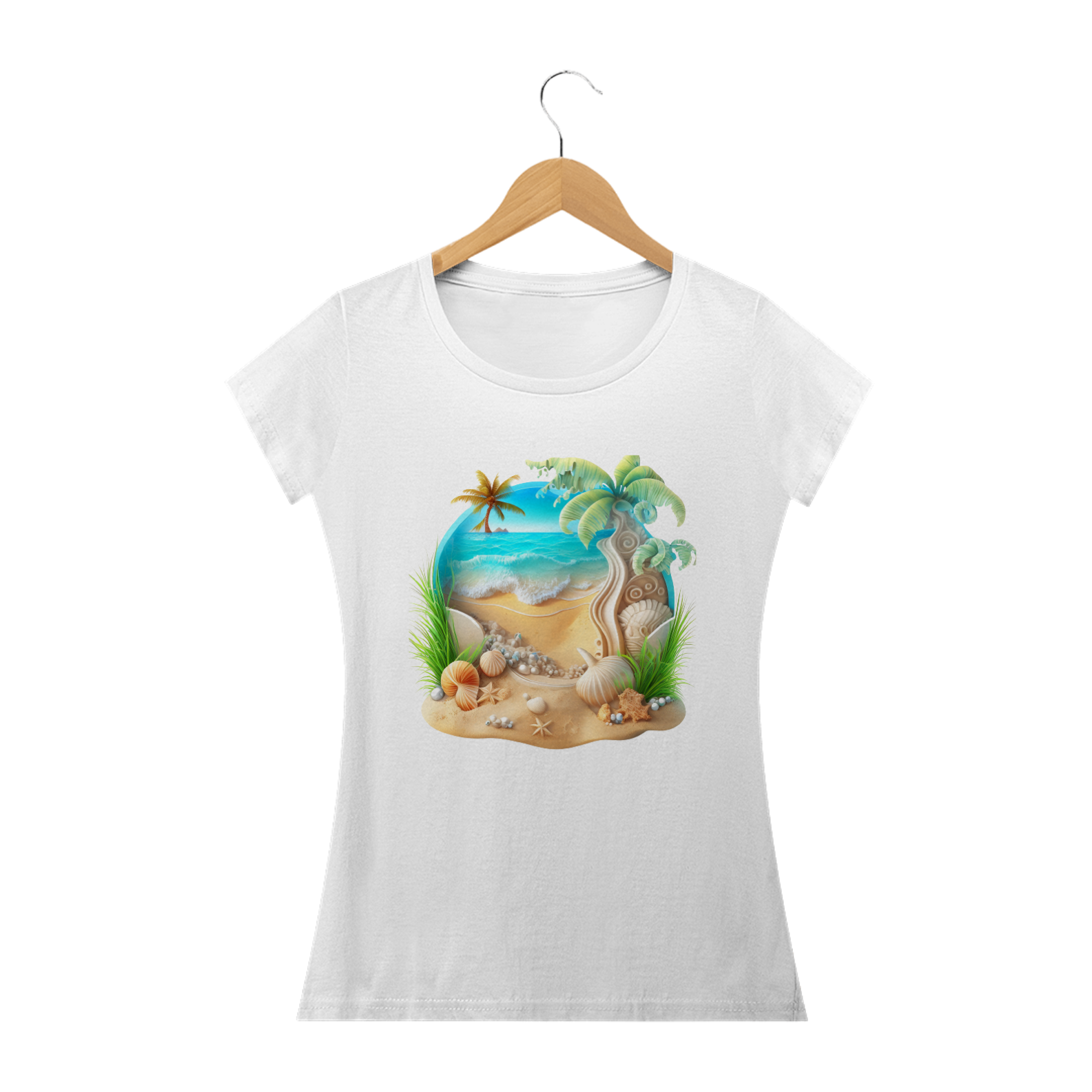 Nome do produto: Camisa Baby Look Verão