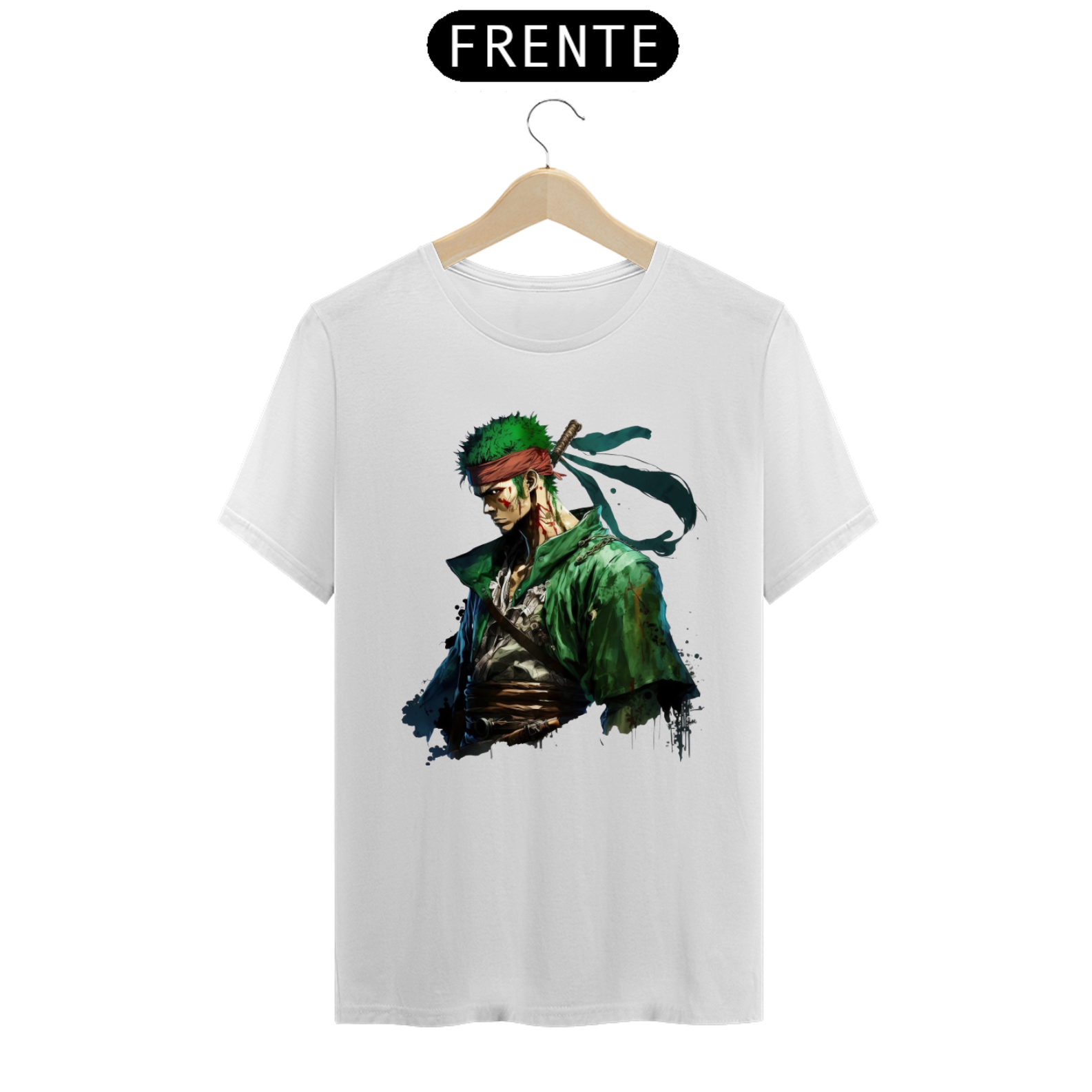Nome do produto: Camisa One Piece Roronoa Zoro