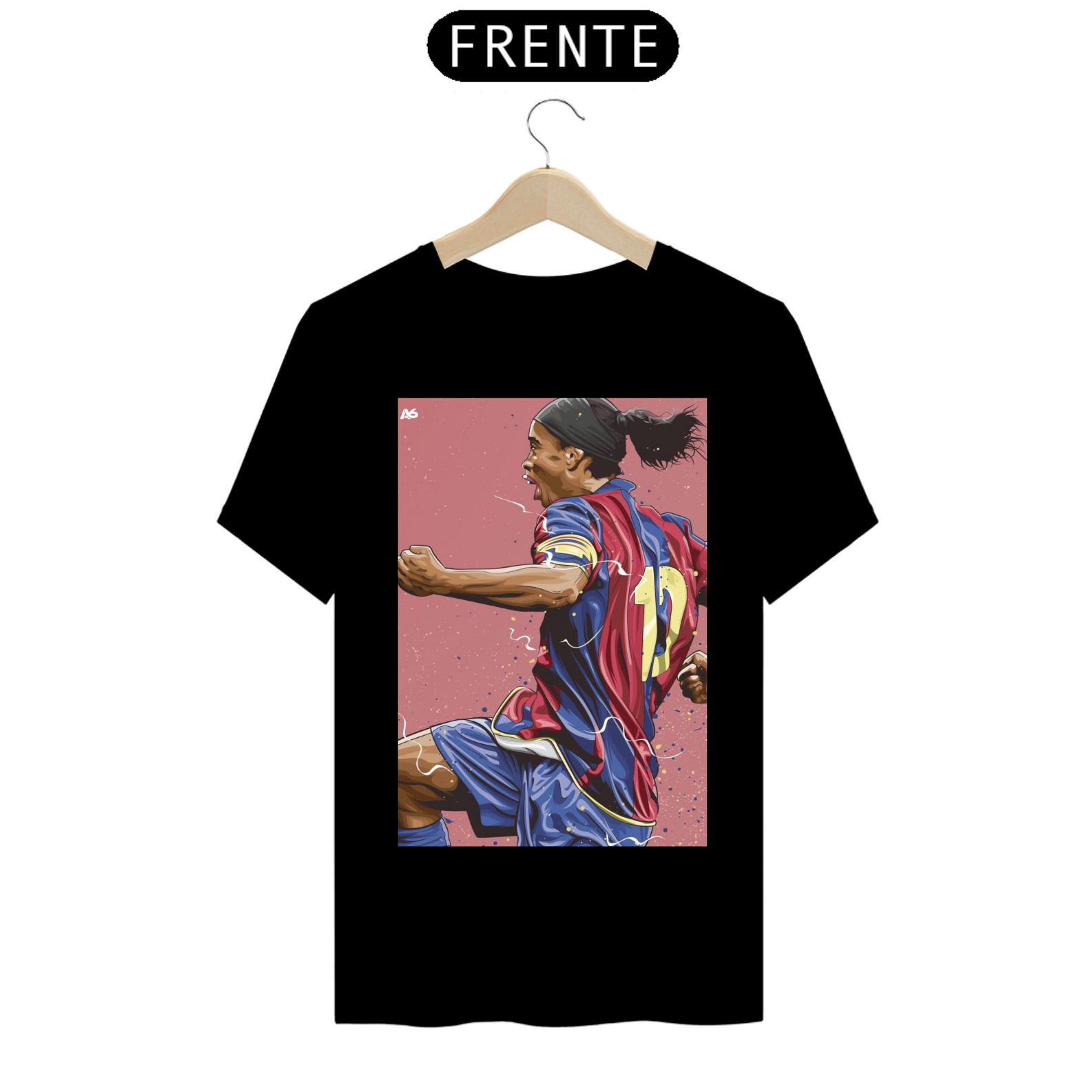 Nome do produto: Camiseta Ronaldinho Gaúcho Barcelona