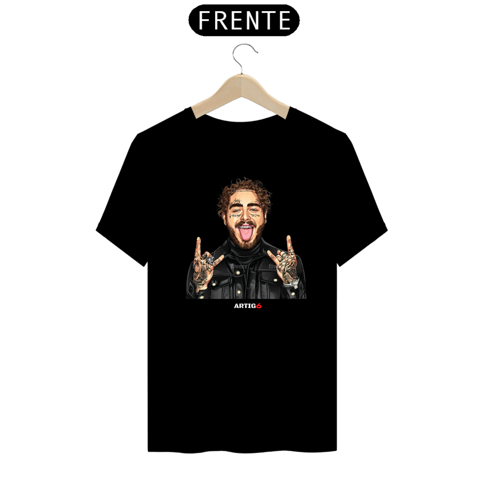 Nome do produto: Camiseta Post Malone
