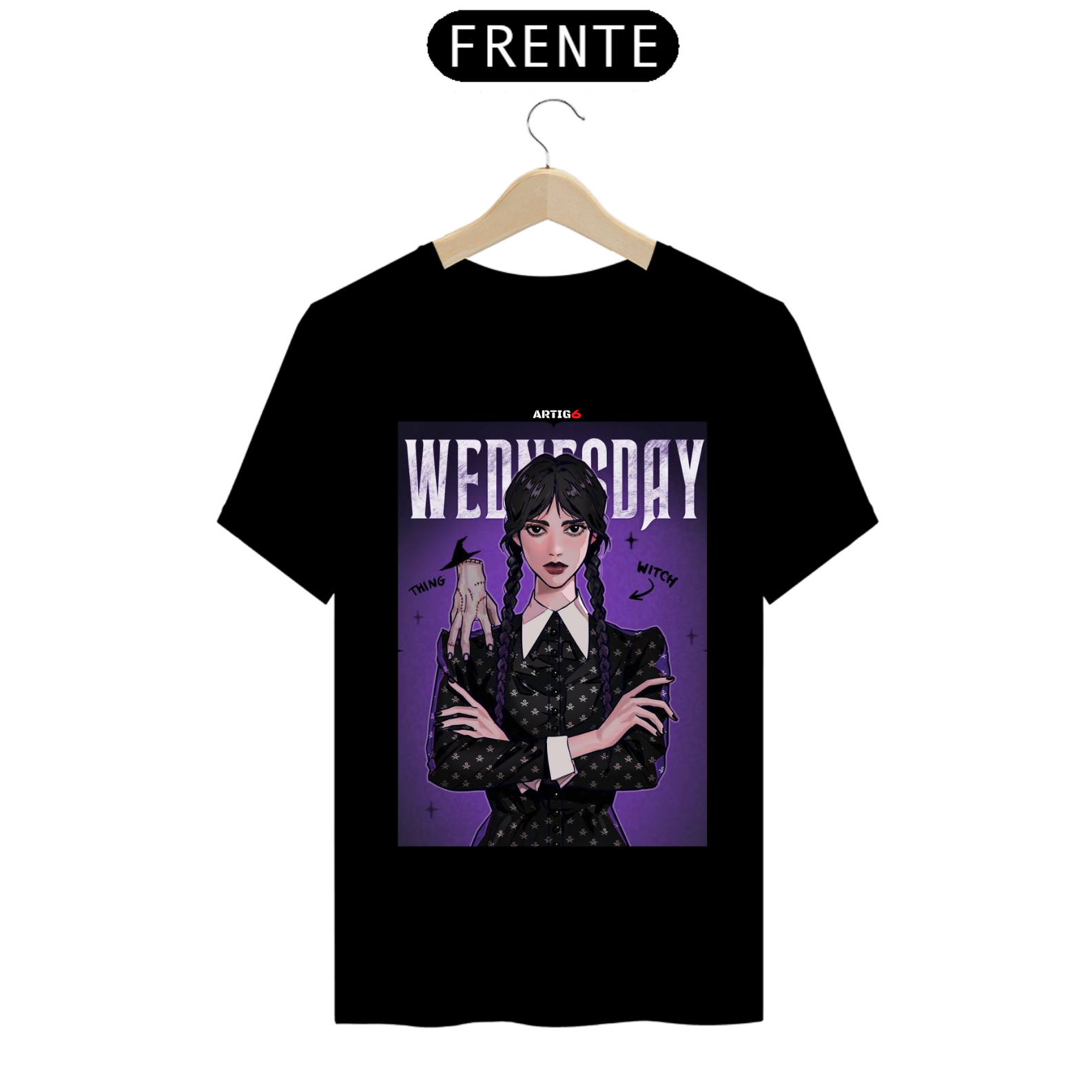 Nome do produto: Camiseta Wednesday