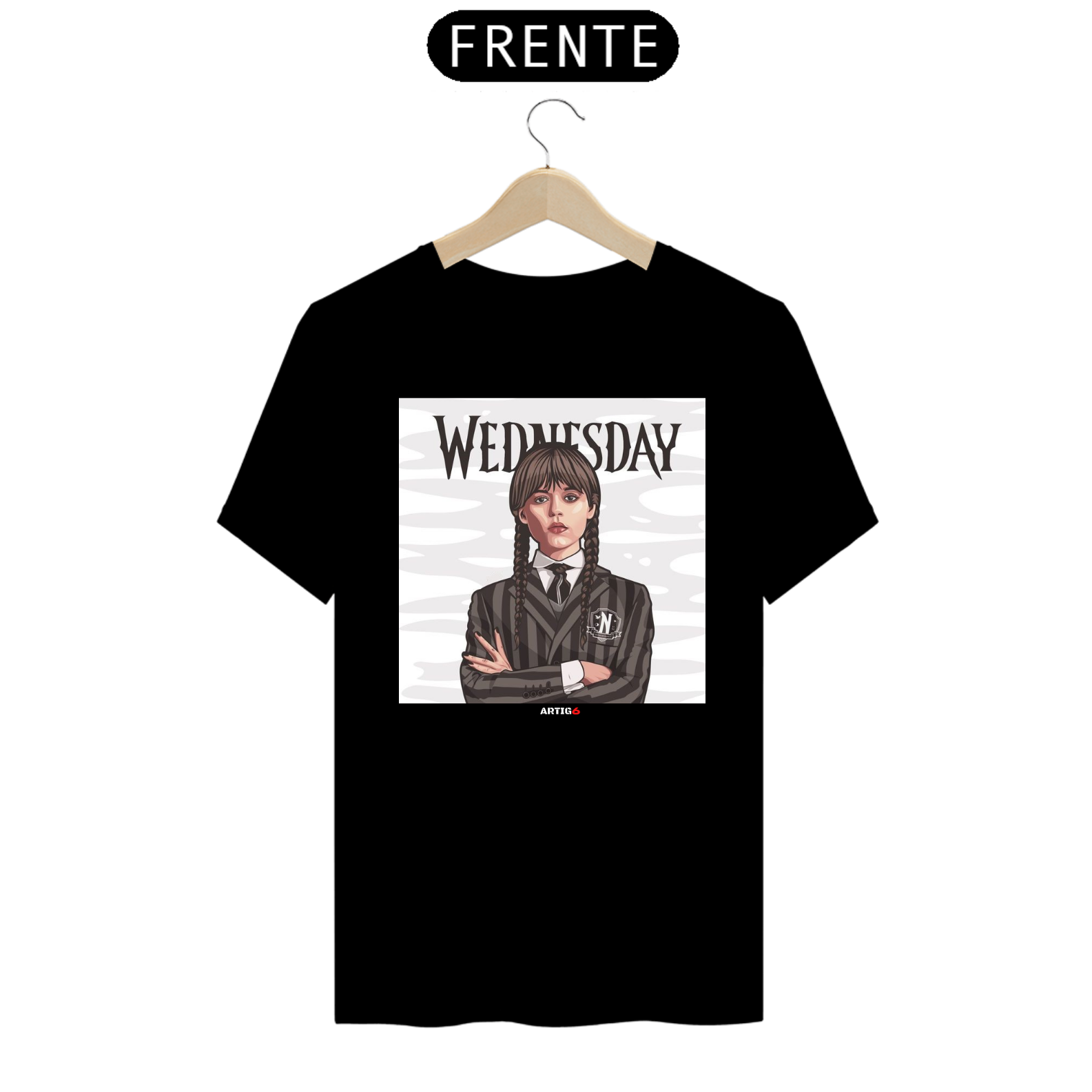 Nome do produto: Camiseta Wednesday