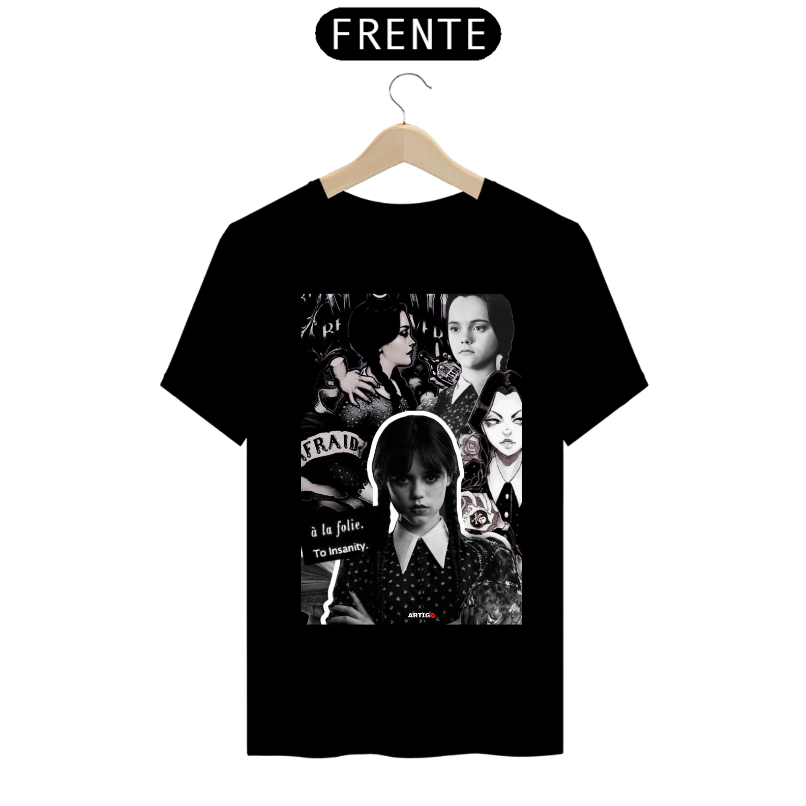 Nome do produto: Camiseta Versôes Wandinha