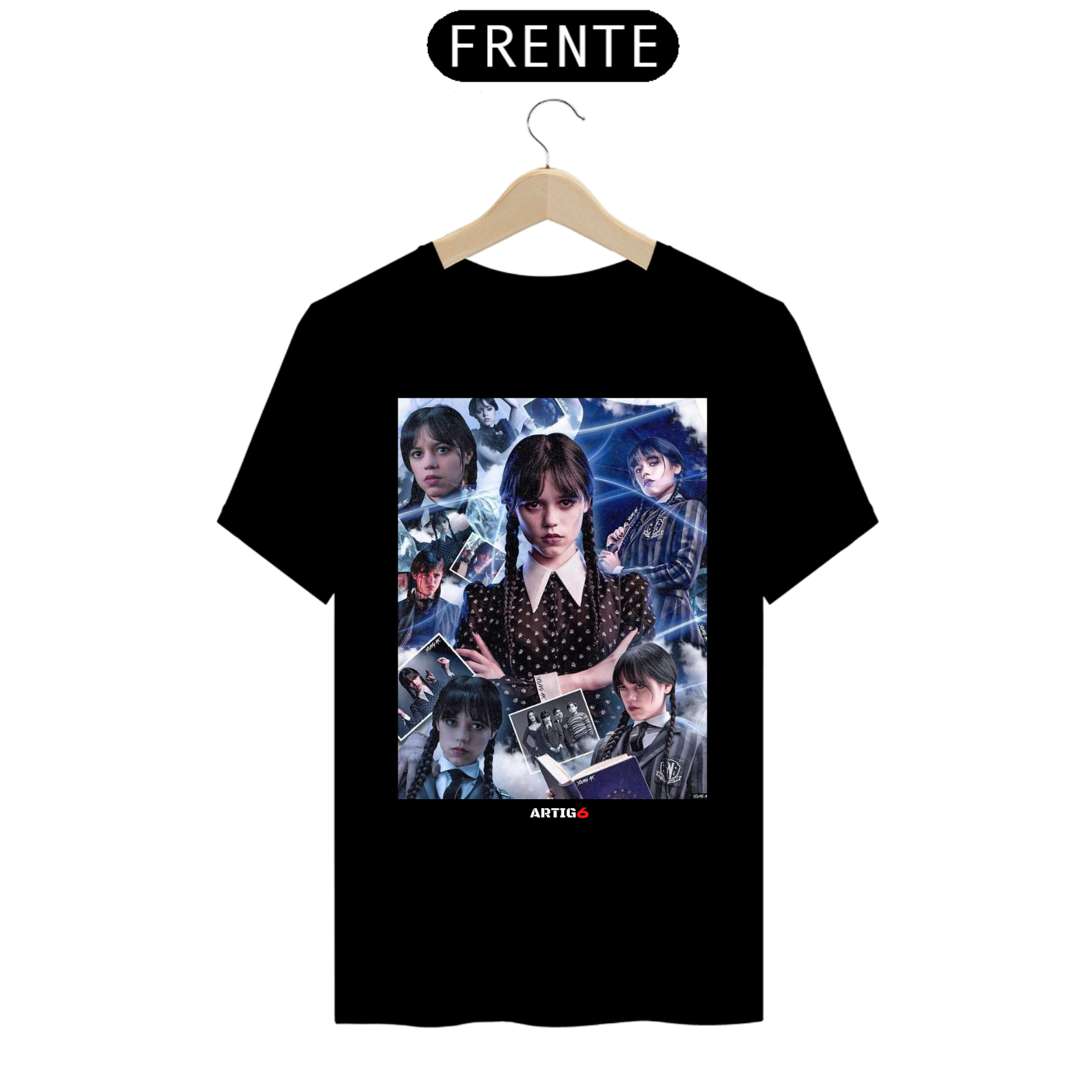 Nome do produto: Camiseta Wandinha