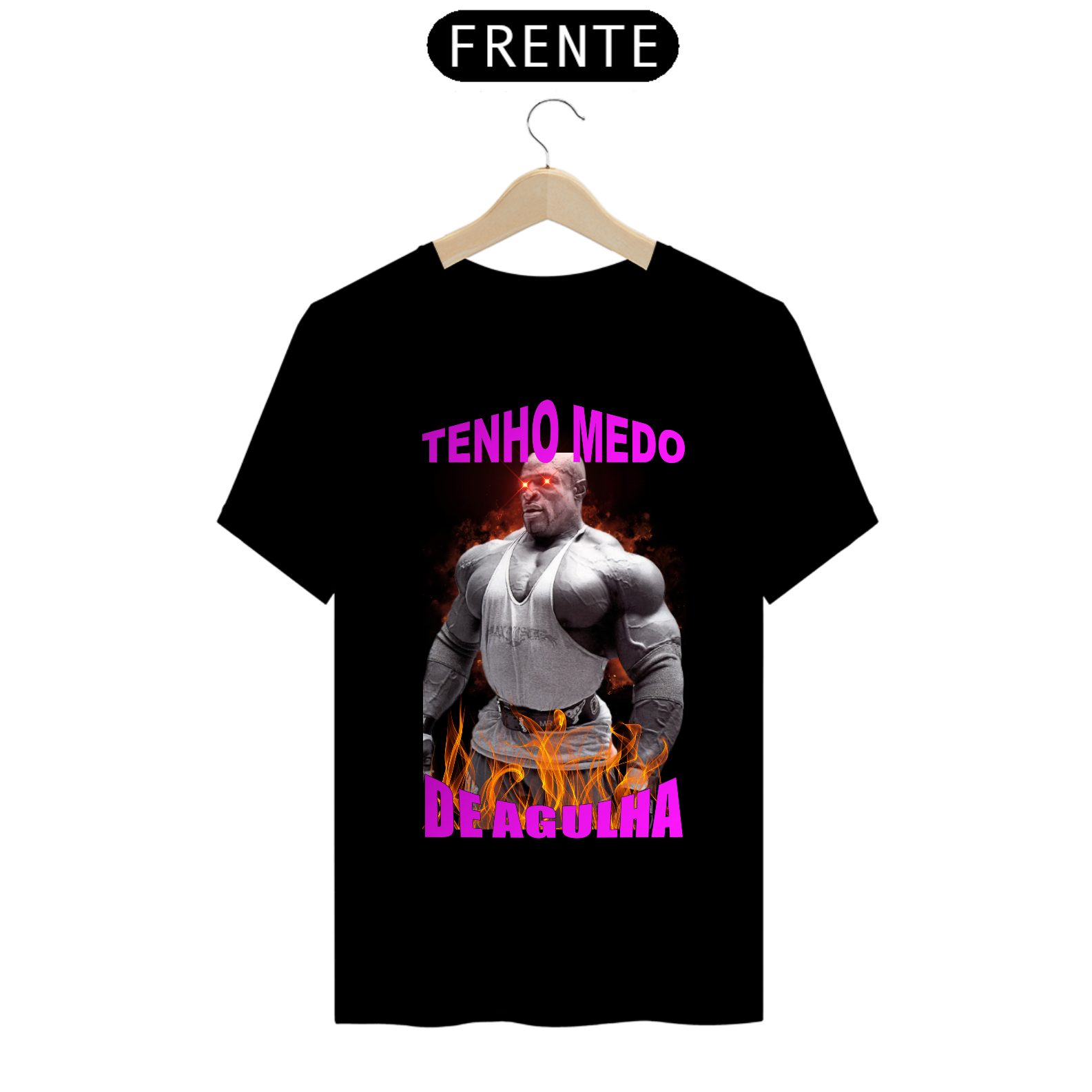 Nome do produto: CAMISETA - TENHO MEDO DE AGULHA