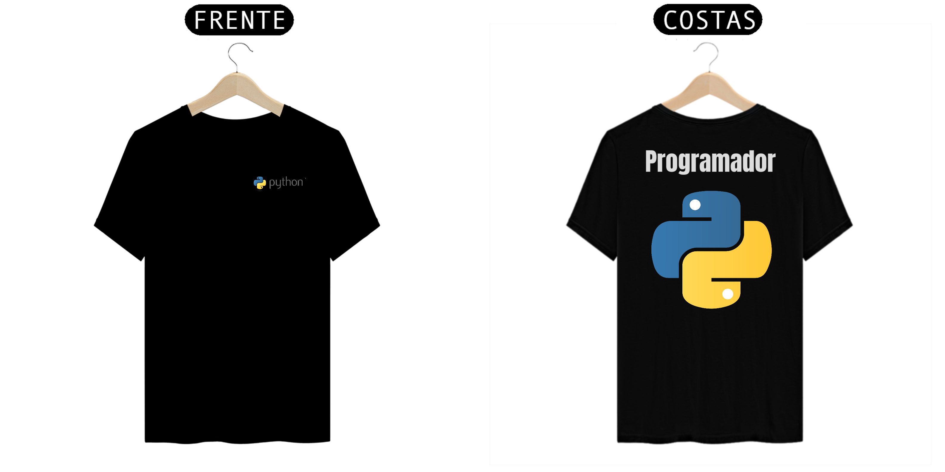 Nome do produto: T-Shirt Programador Python
