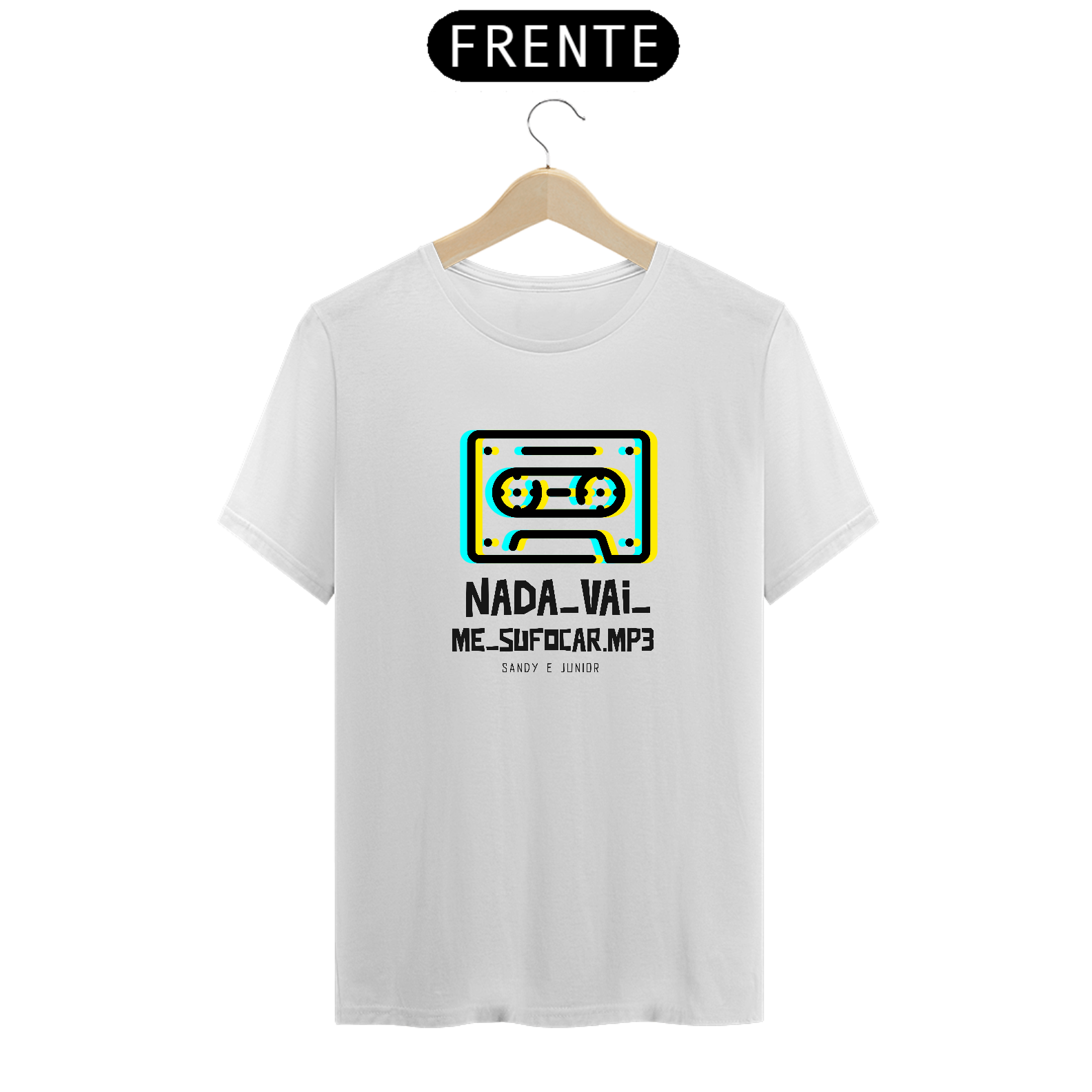 Nome do produto: CAMISETA CLÁSSICA NADA VAI ME SUFOCAR - LETRAS DE MÚSICAS