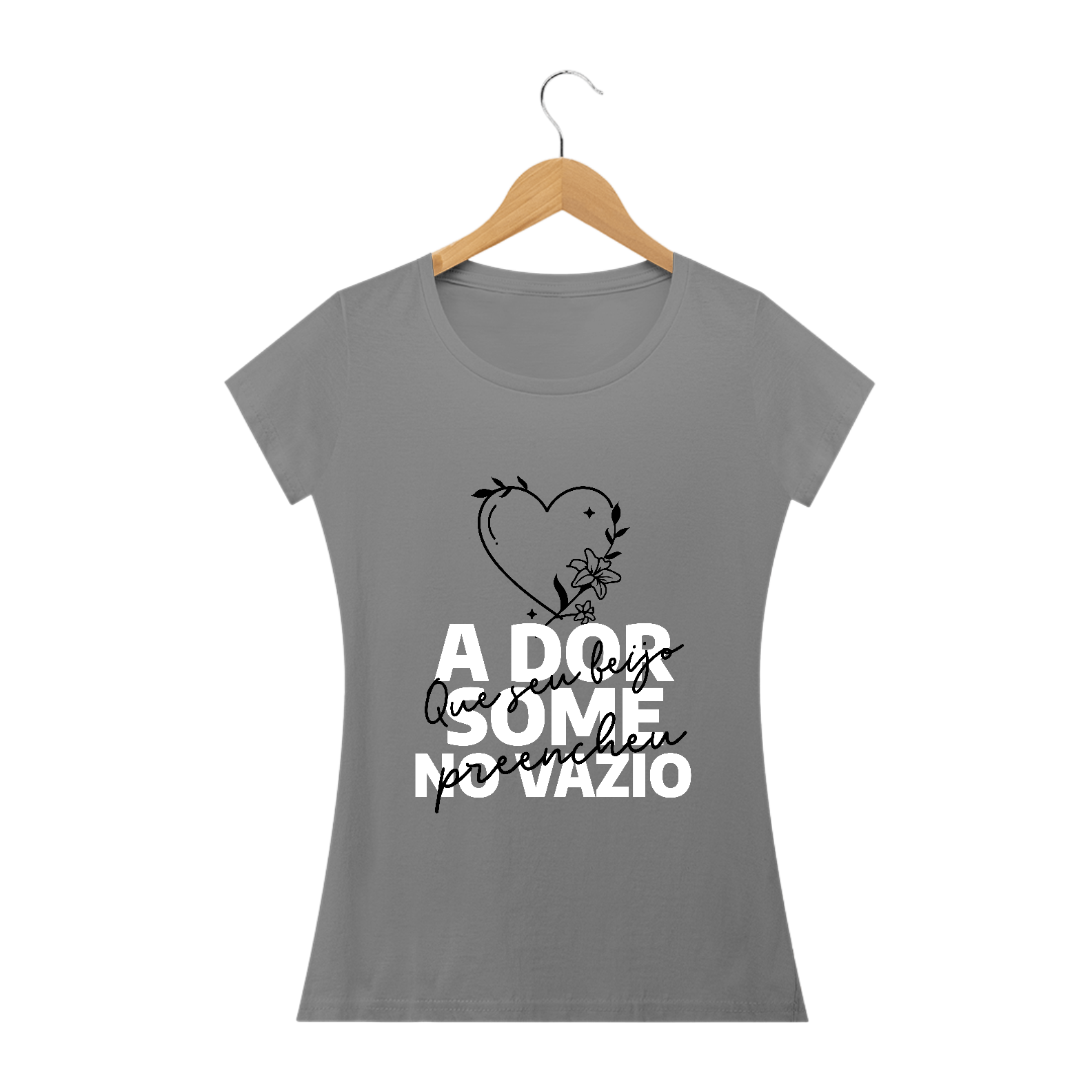 Nome do produto: CAMISETA BABY LONG PERDIDA E SALVA - LETRAS DE MÚSICAS