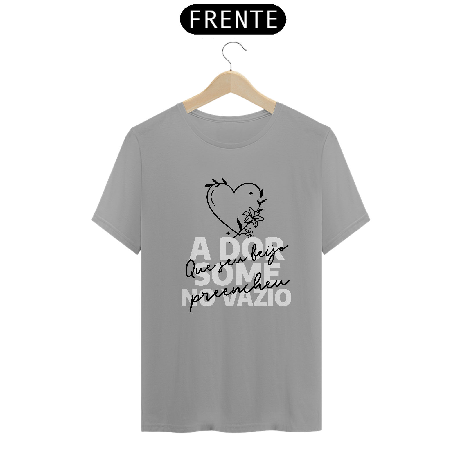 Nome do produto: CAMISETA QUALITY PERDIDA E SALVA - LETRAS DE MÚSICAS