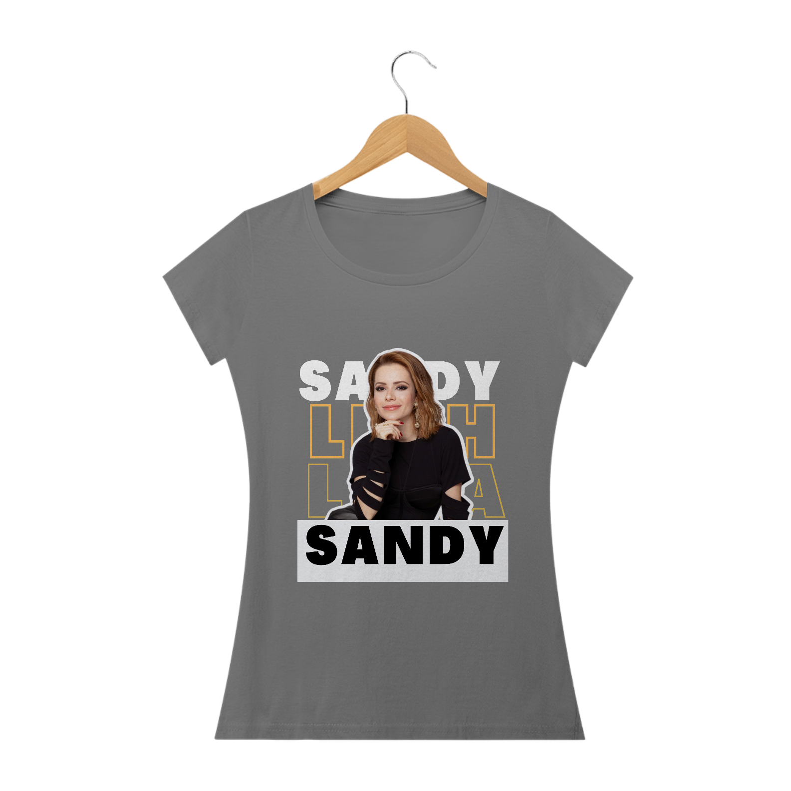 Nome do produto: CAMISETA BABY LONG ESTONADA - SANDY 2023