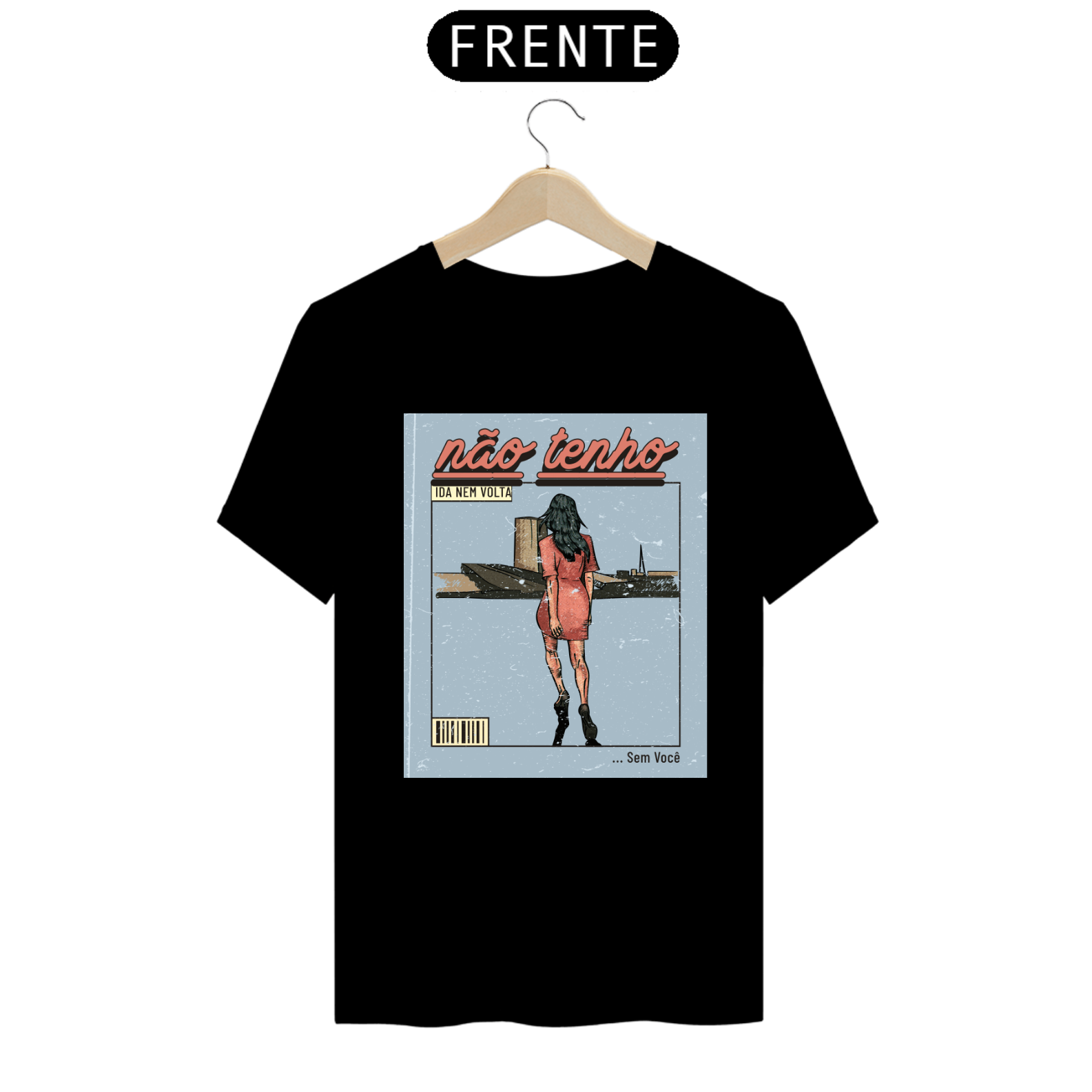 Nome do produto: Camiseta Quality Ida Nem Volta - Letras de Músicas