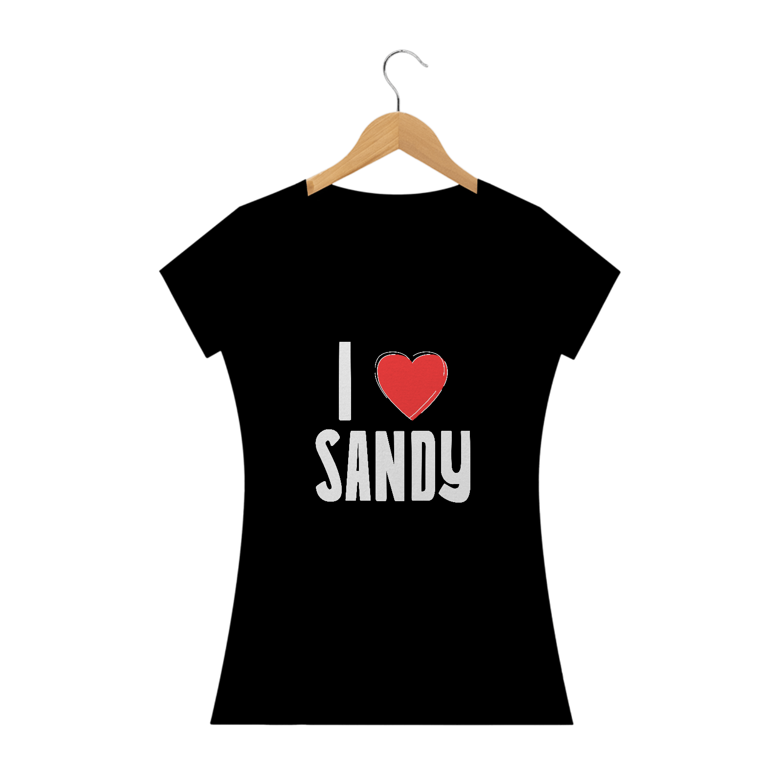 Nome do produto: CAMISETA CLÁSSICA BABY LONG - I LOVE SANDY