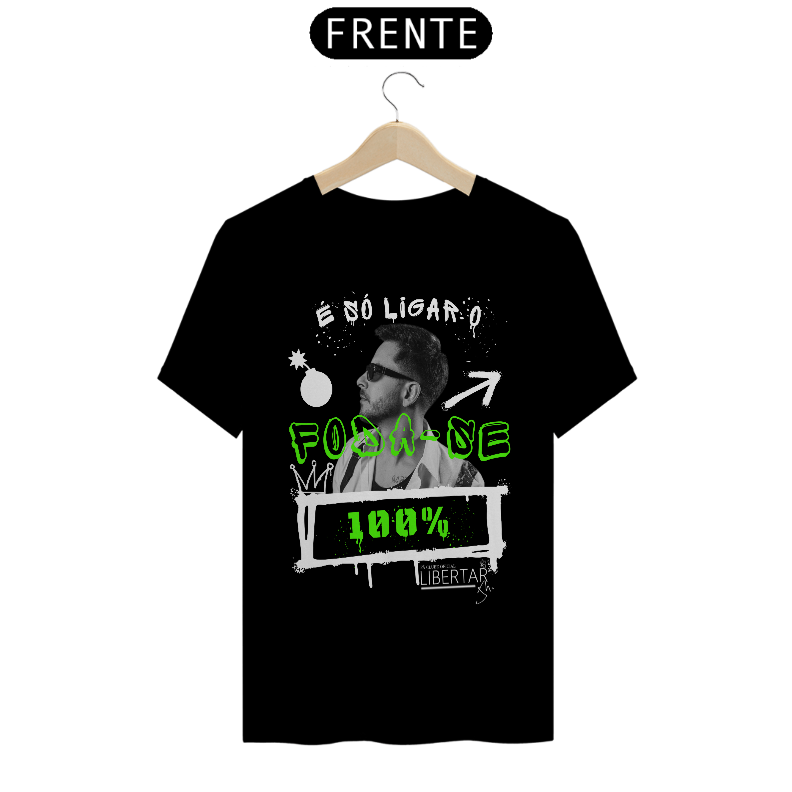 Nome do produto: CAMISETA QUALITY - FODA-SE #FC/LIBERTAR