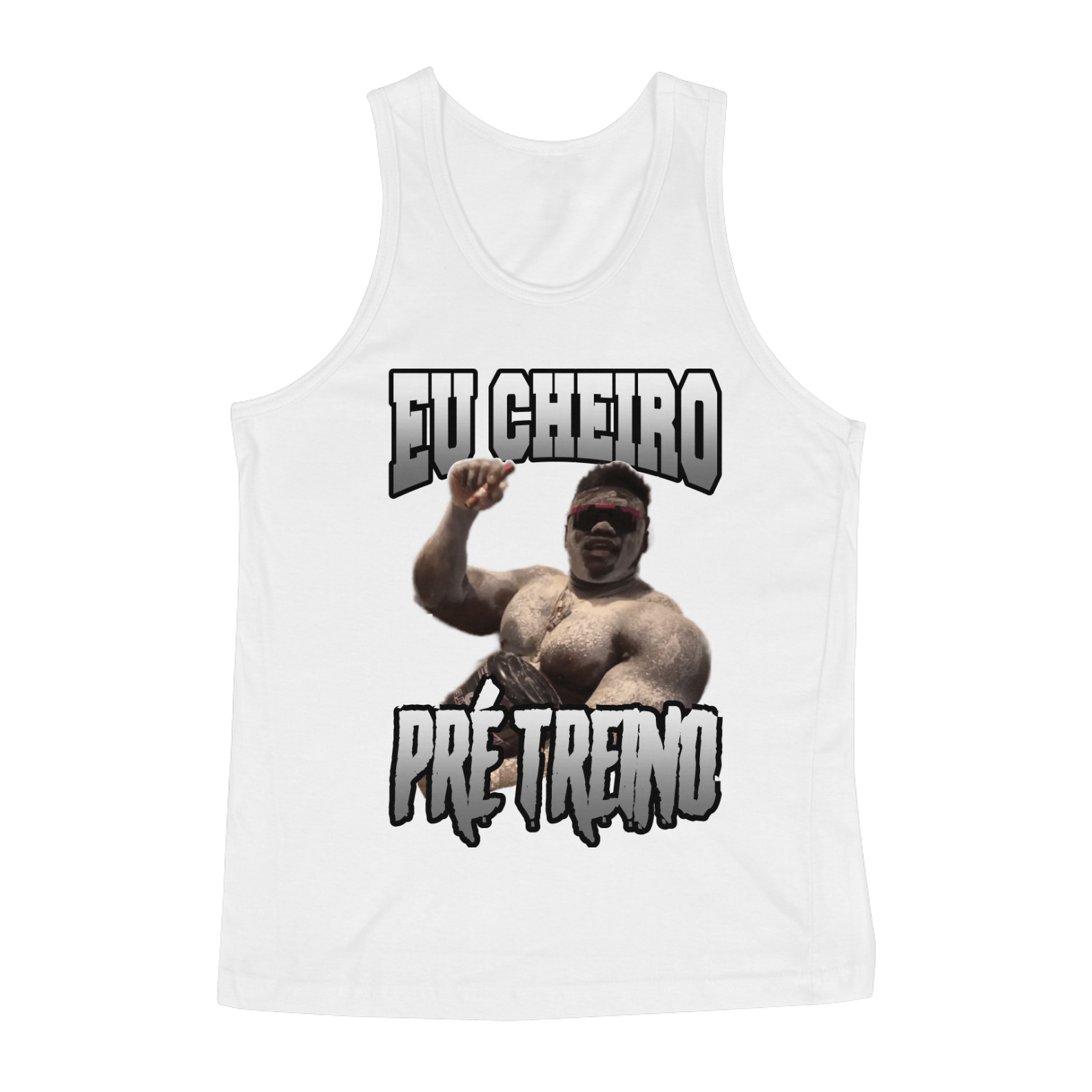 Nome do produto: Regata Eu Cheiro Pré Treino