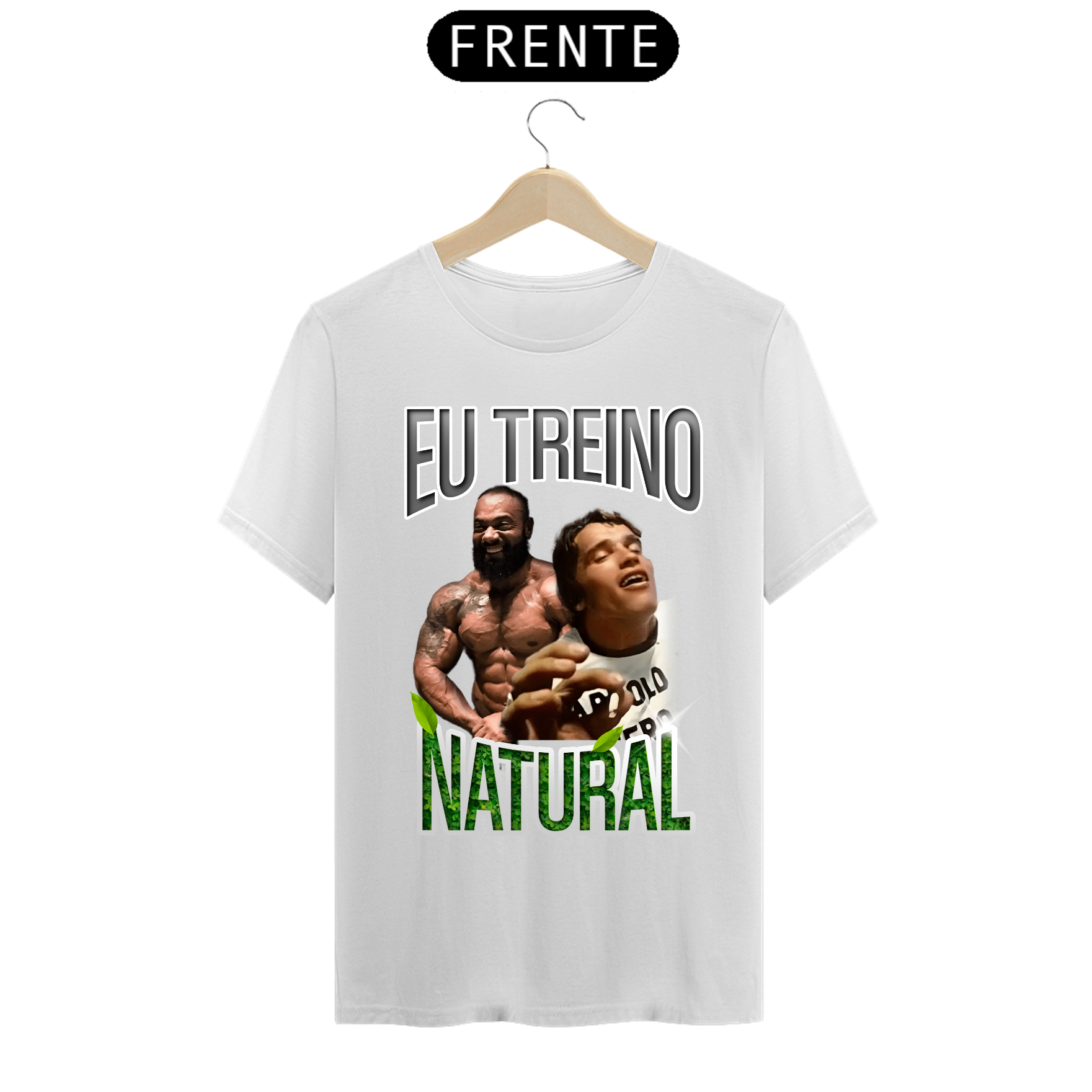 Nome do produto: Camiseta Eu Treino Natural