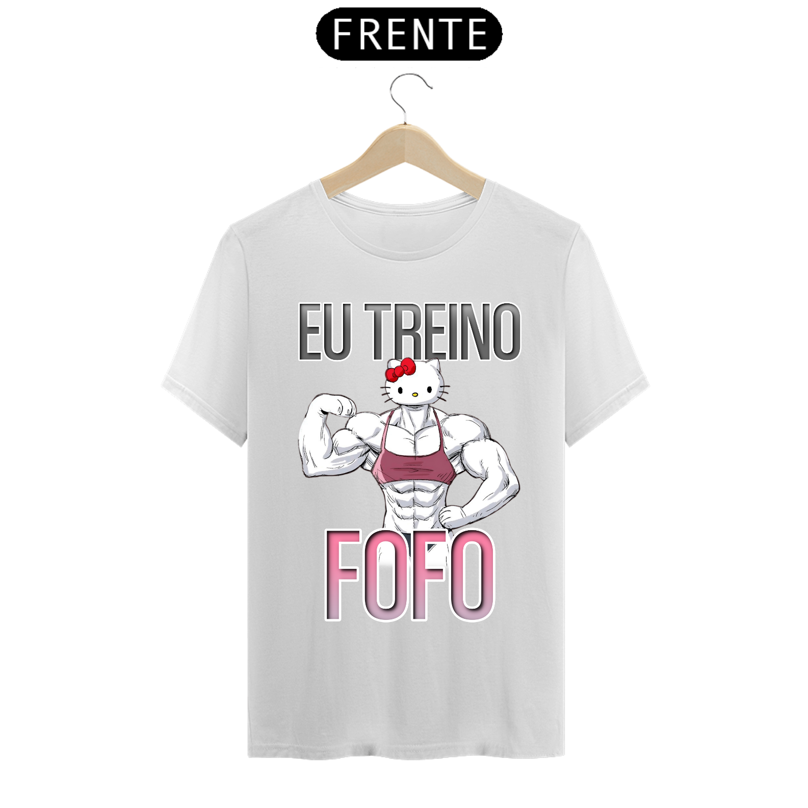 Nome do produto: Camiseta Eu Treino Fofo 