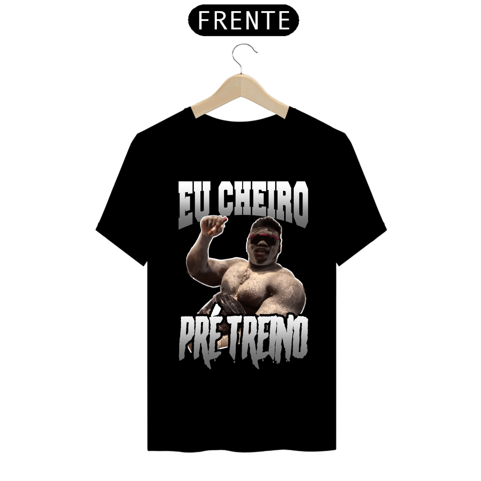 Nome do produto: Camiseta Eu Cheiro Pre Treino