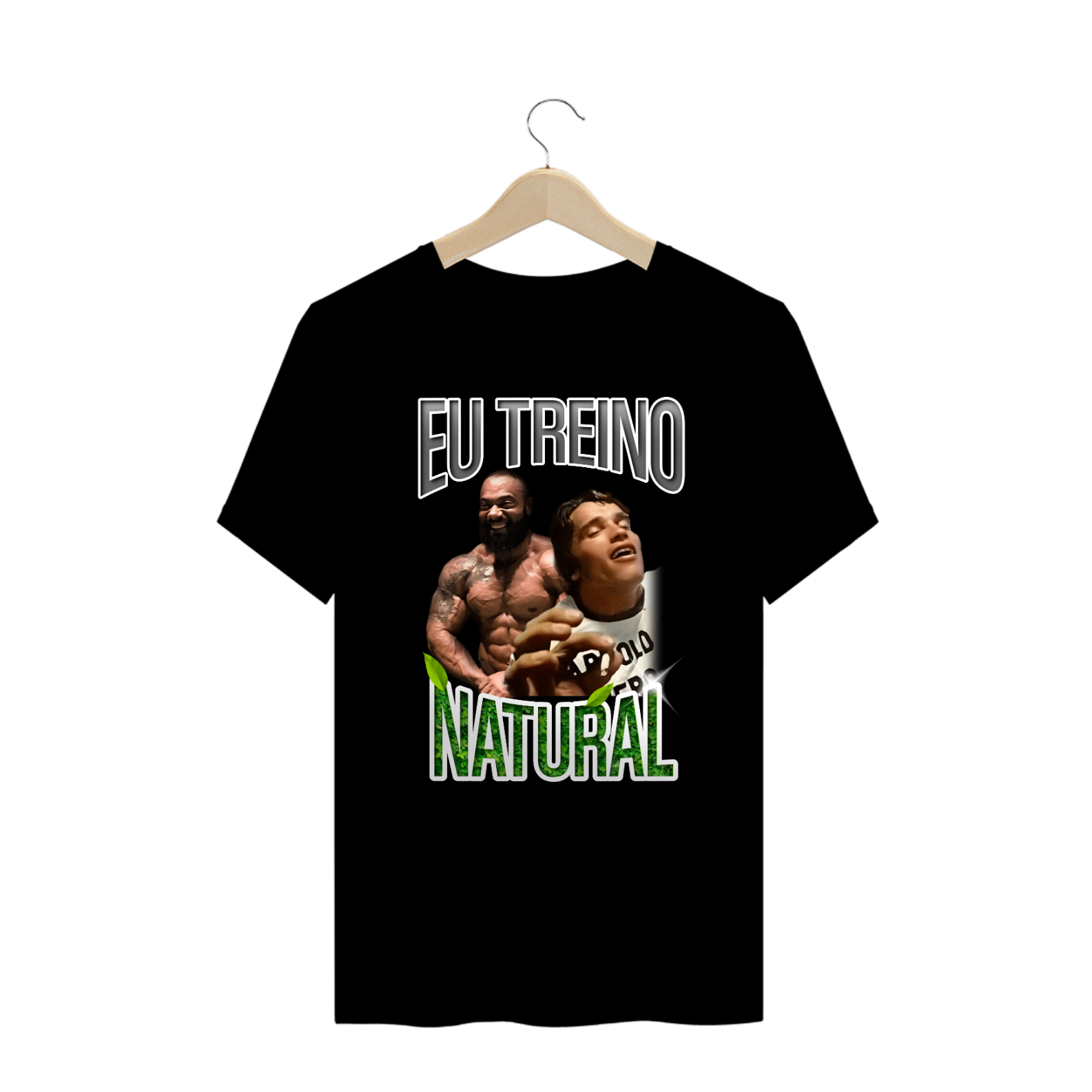 Nome do produto: Camiseta Oversized Eu Treino Natural