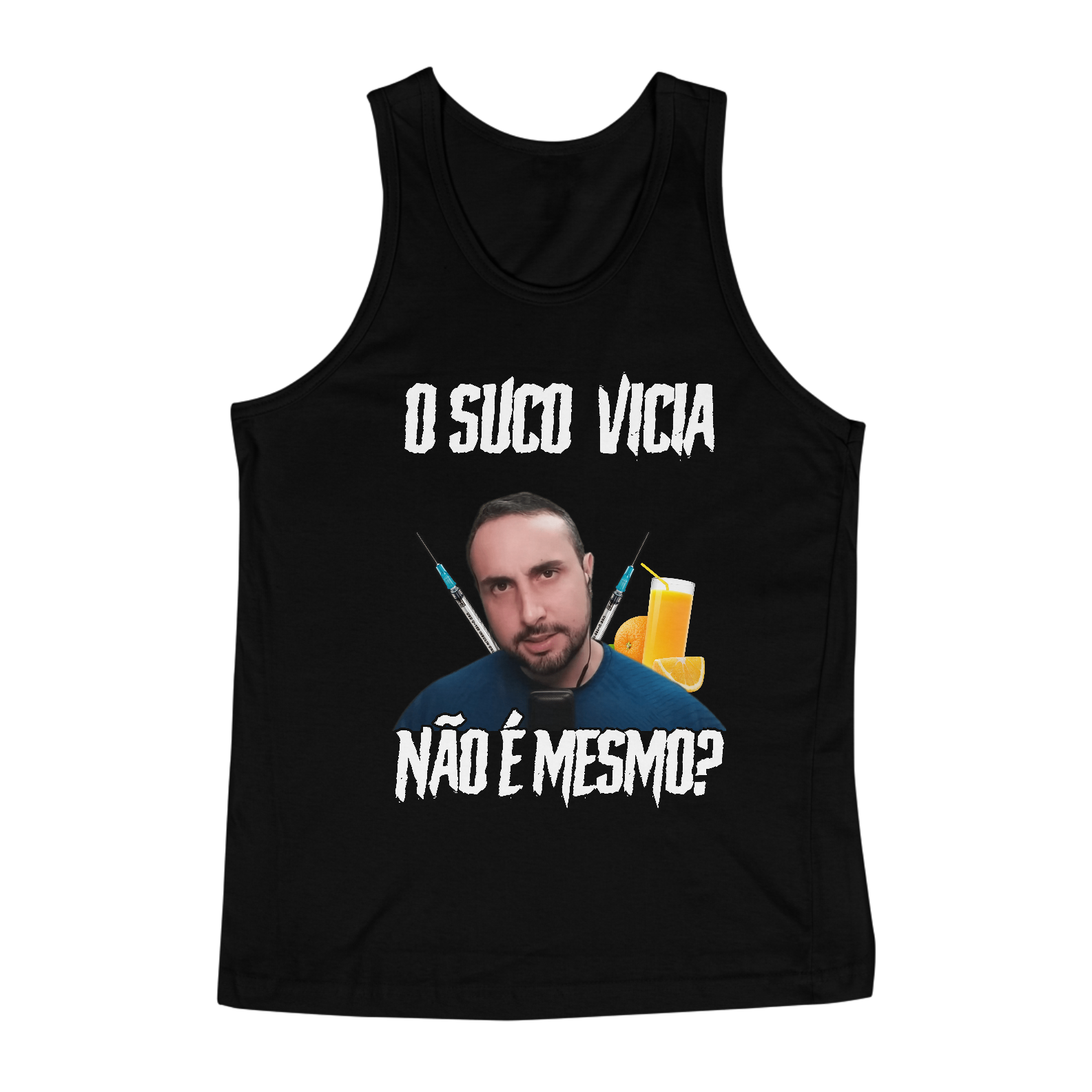 Nome do produto: Regata - O suco vicia