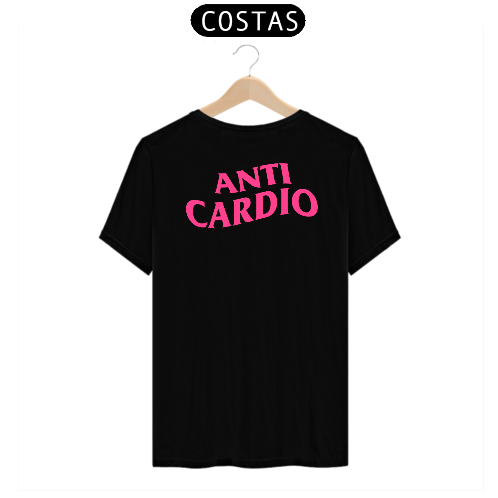 Nome do produto: Camiseta Anti Cardio Rosa