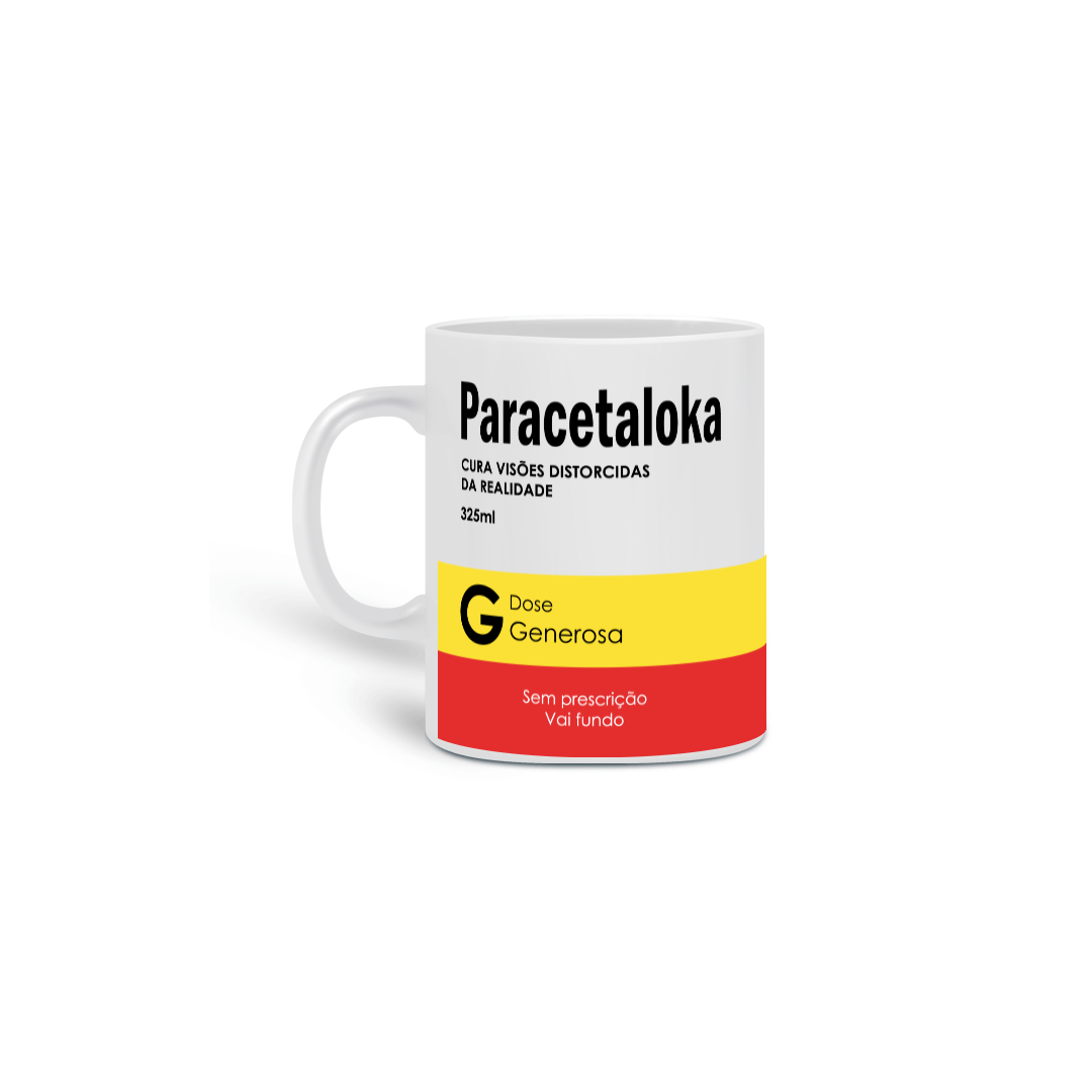 Nome do produto: Caneca Paracetaloka