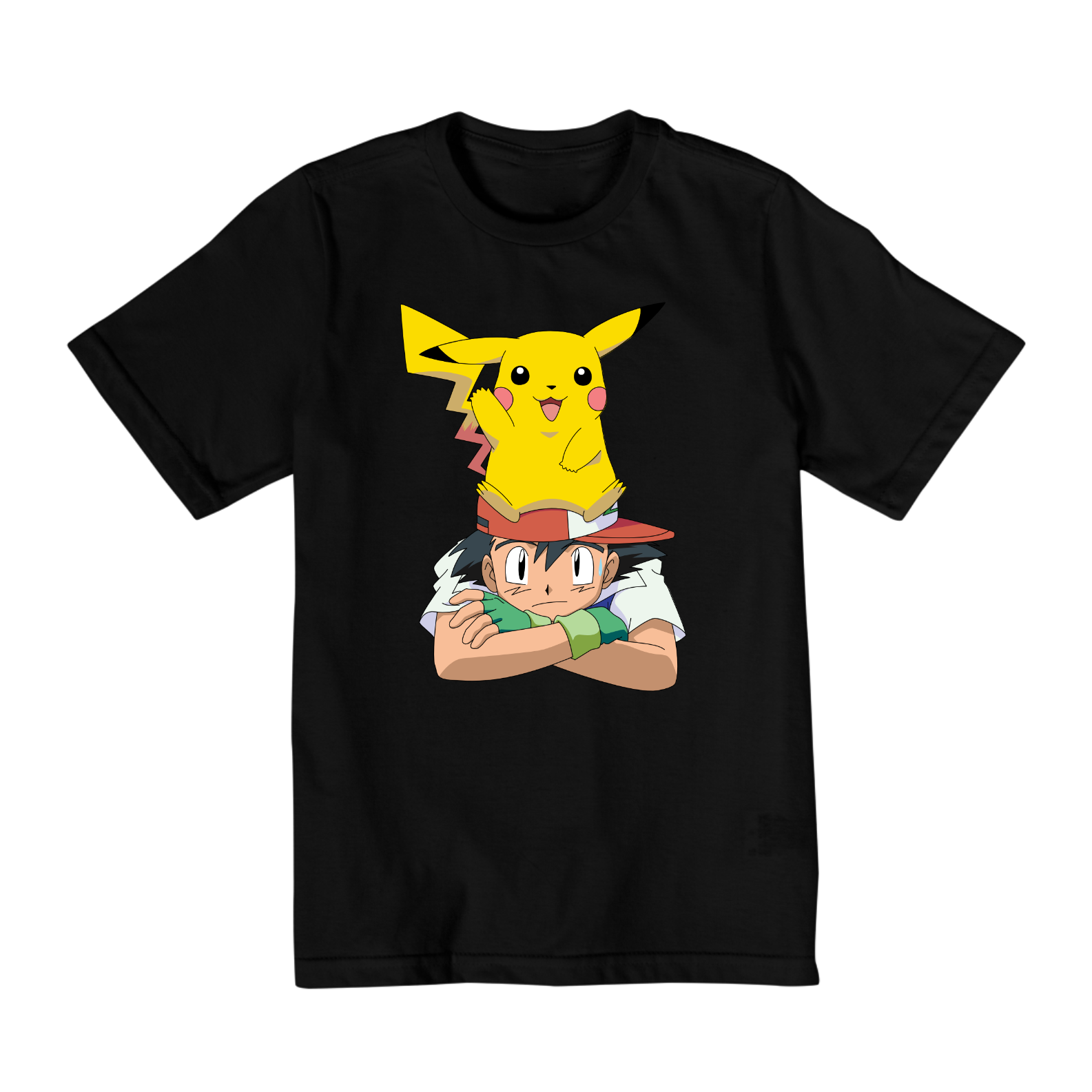 Nome do produto: Camiseta Infantil - Ash & Pikachu