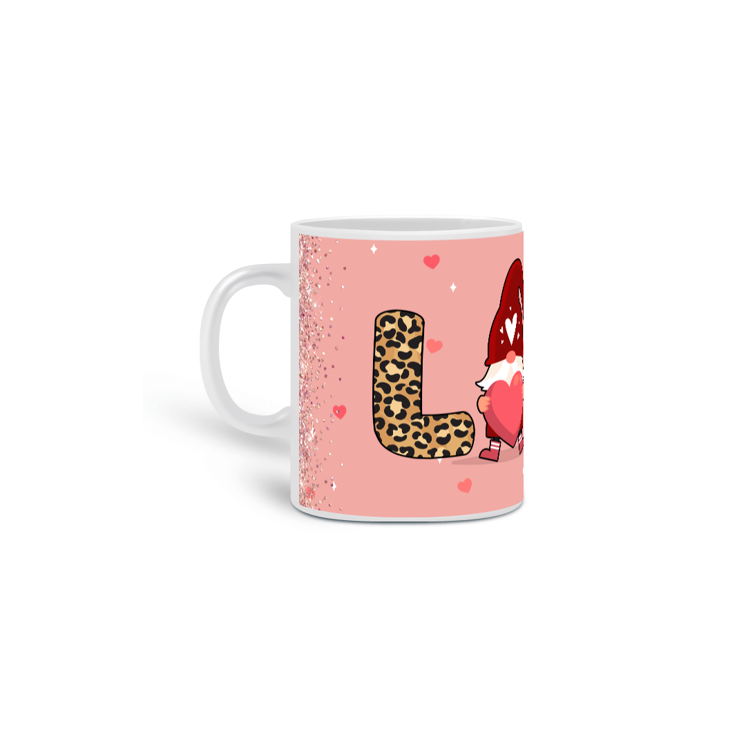 Nome do produto: Caneca branca - Love with anime and gnome 