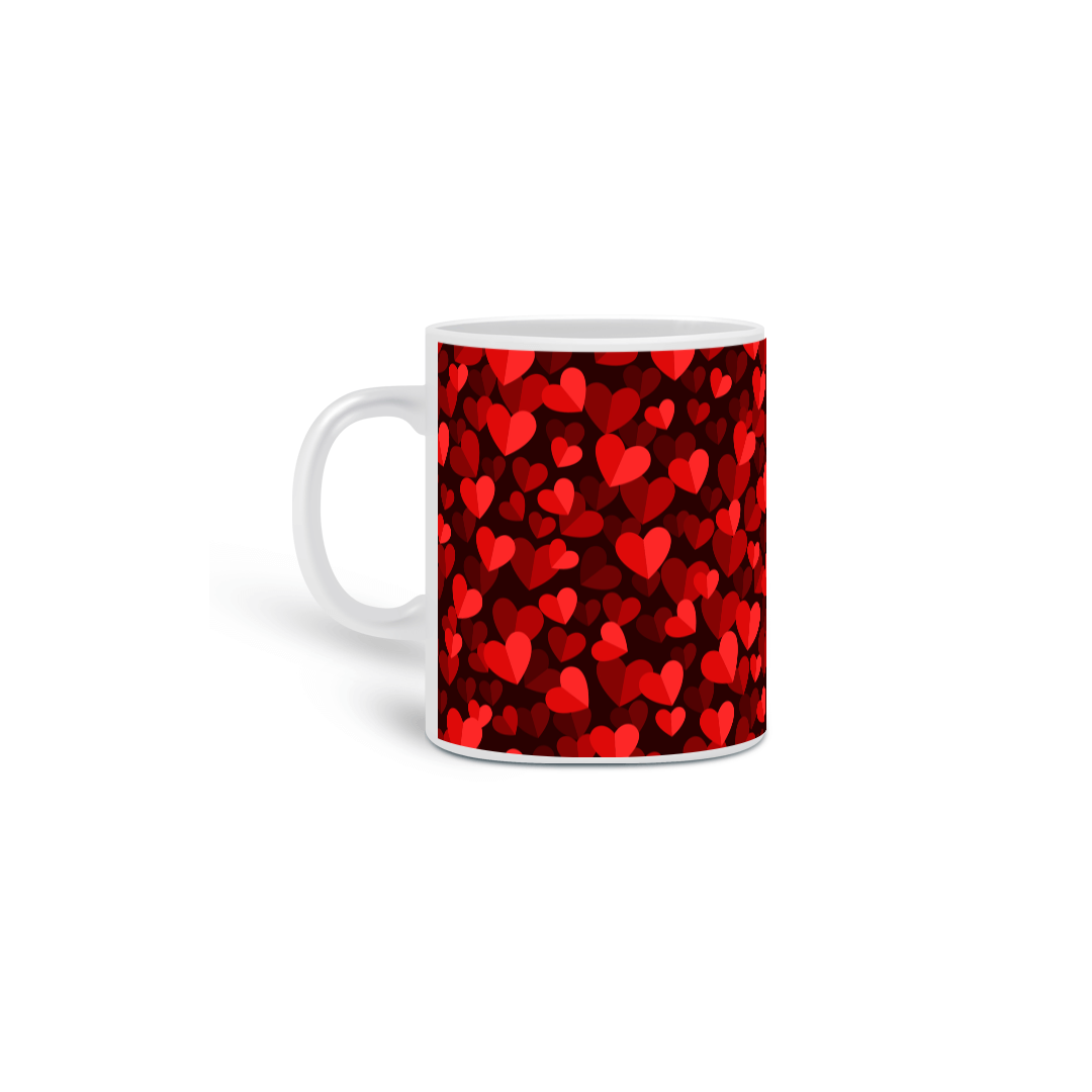 Nome do produto: Caneca branca - Love 
