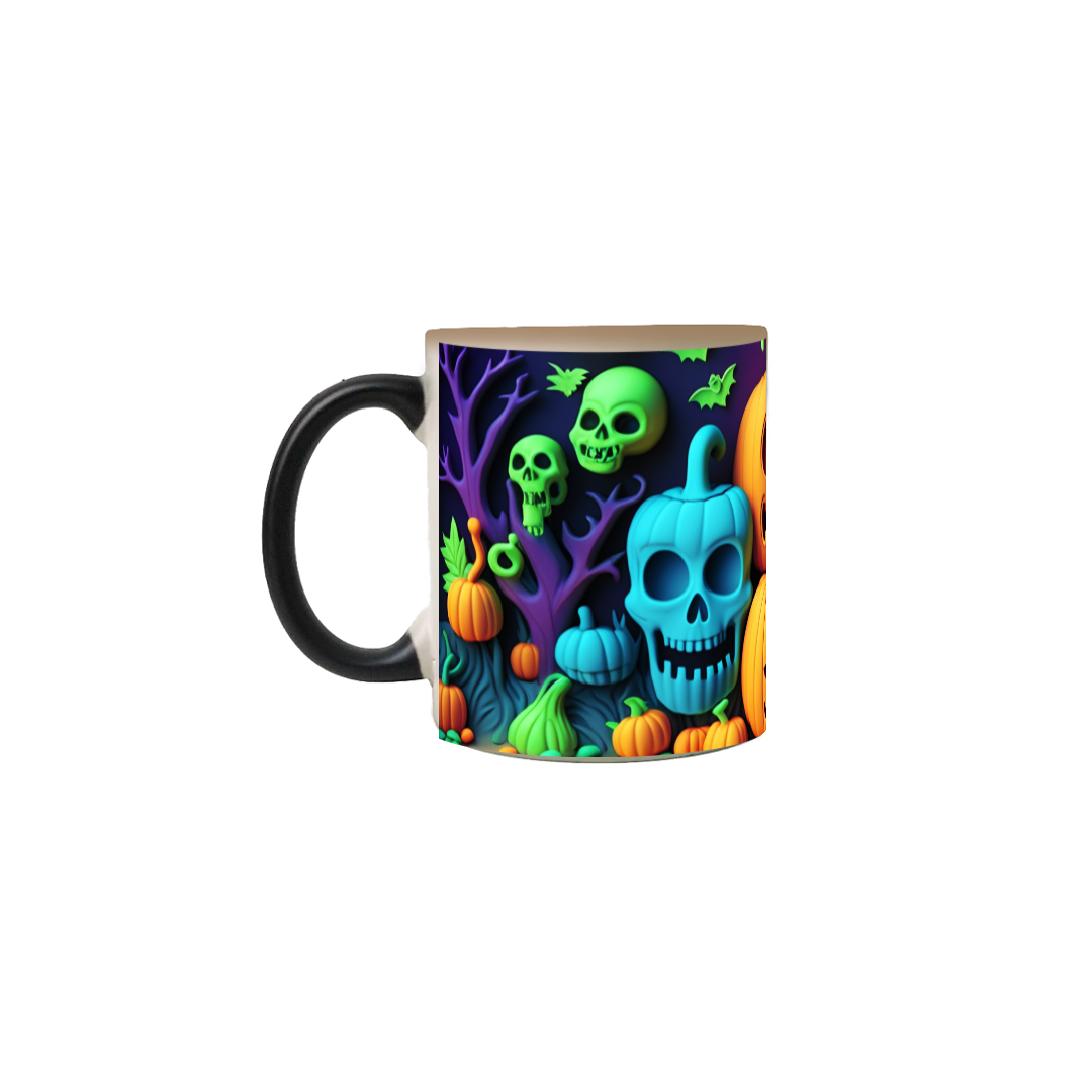 Nome do produto: Caneca Mágica - Halloween 3D 