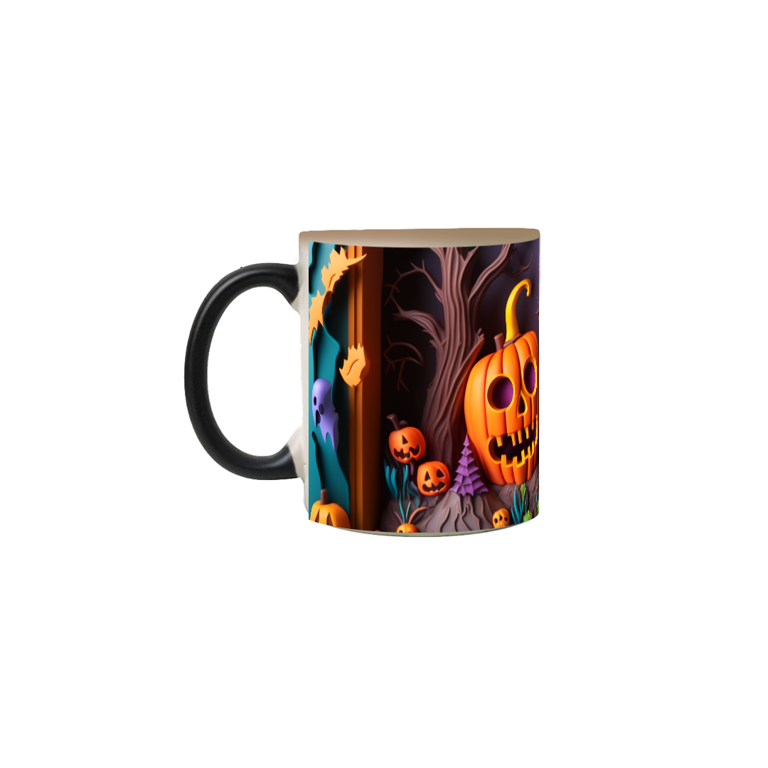 Nome do produto: Caneca Mágica - Halloween 3D 