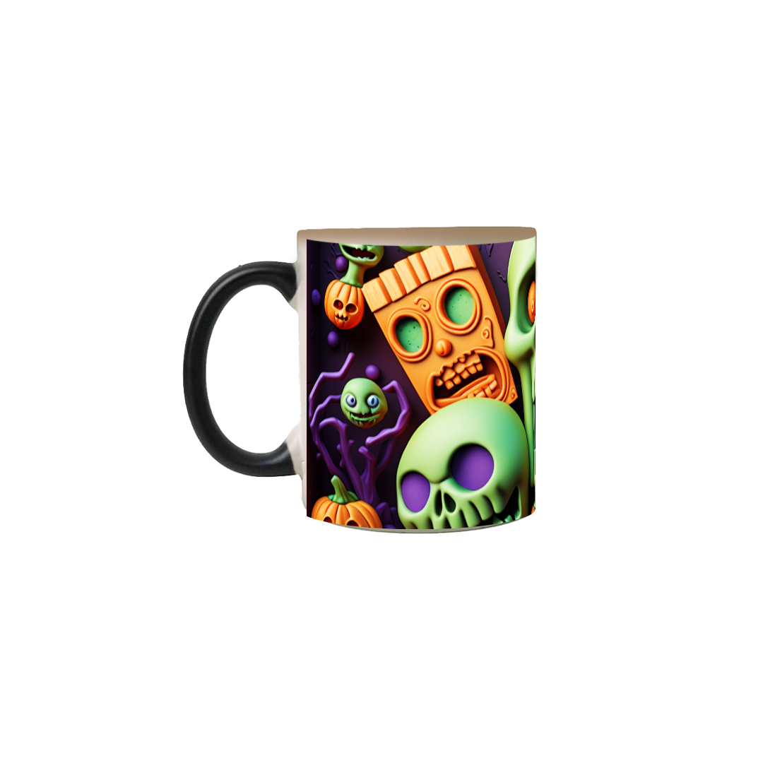Nome do produto: Caneca Mágica - Halloween 3D 