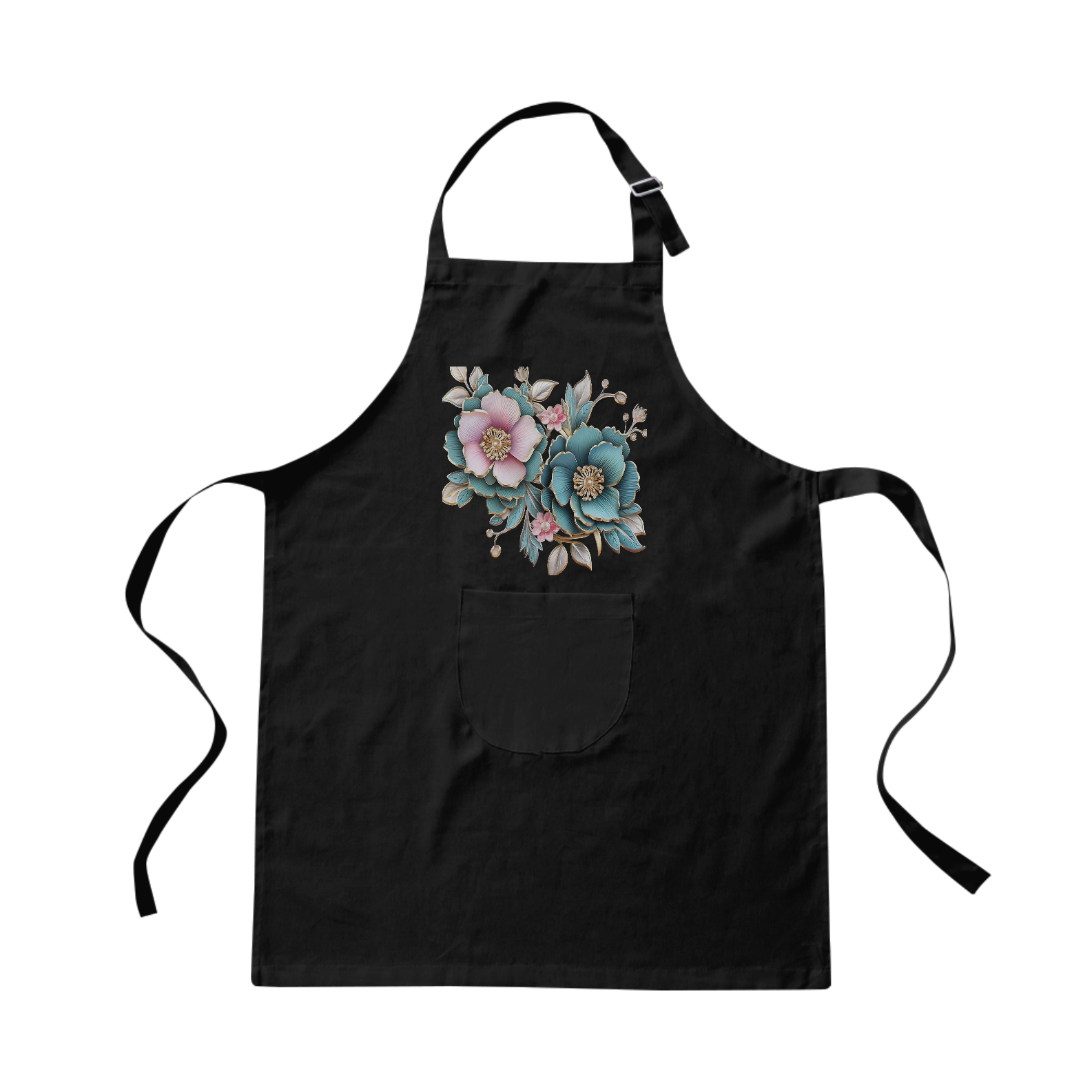 Nome do produto: Avental Brim -  Flower- Flores 