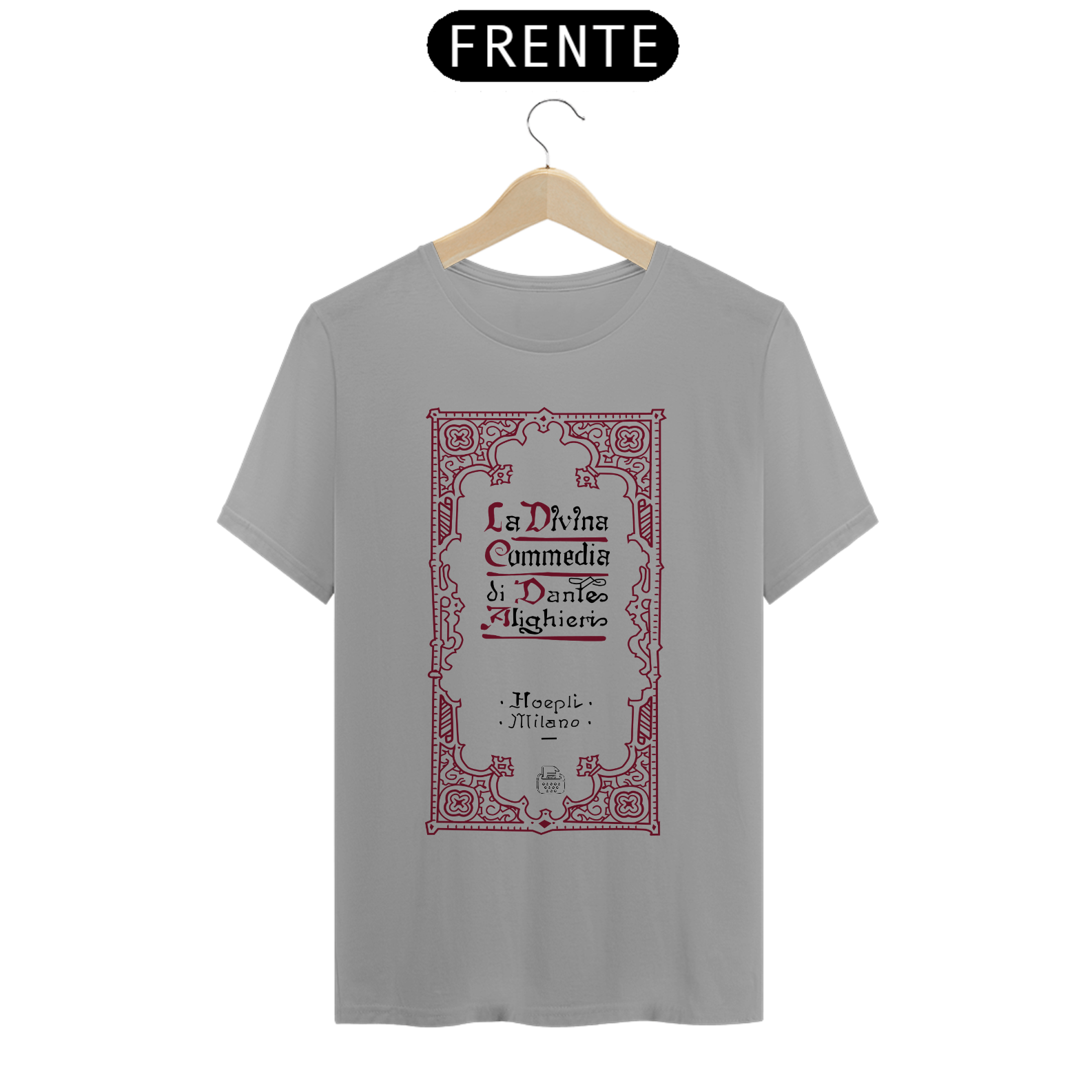 Nome do produto: La divina commedia TShirt Quality (Branca/Cinza)