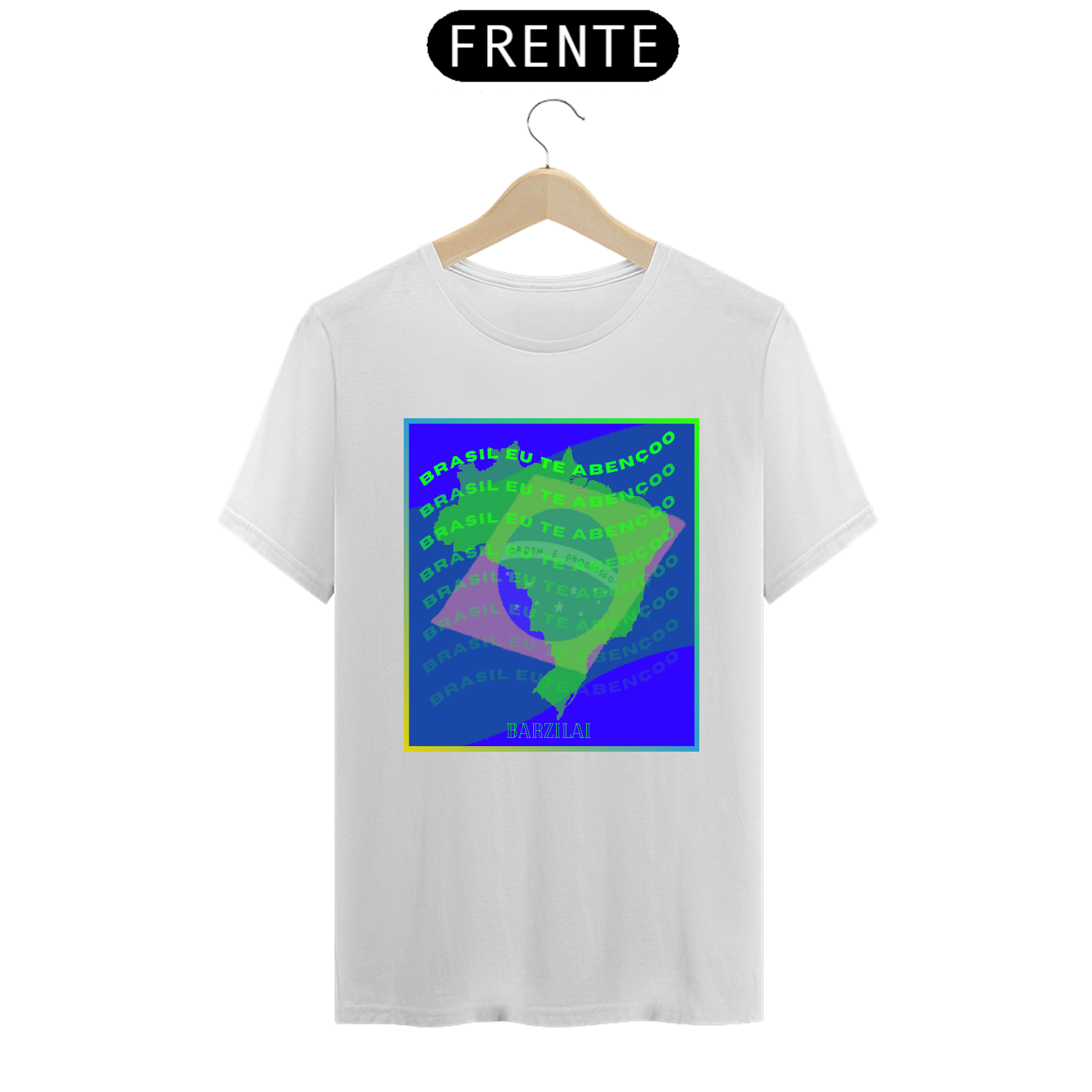 Nome do produto: camiseta -  Brasil eu te abençoo 