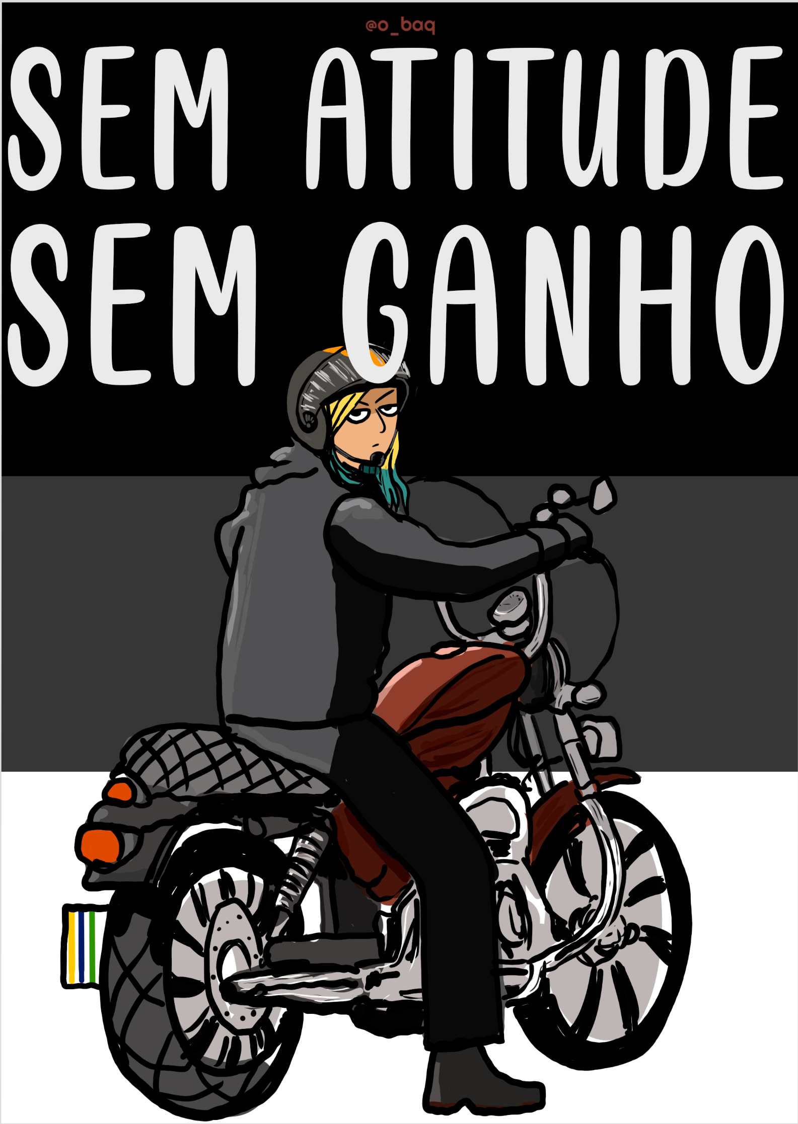 Nome do produto: Pôster Sem ganho: atitude