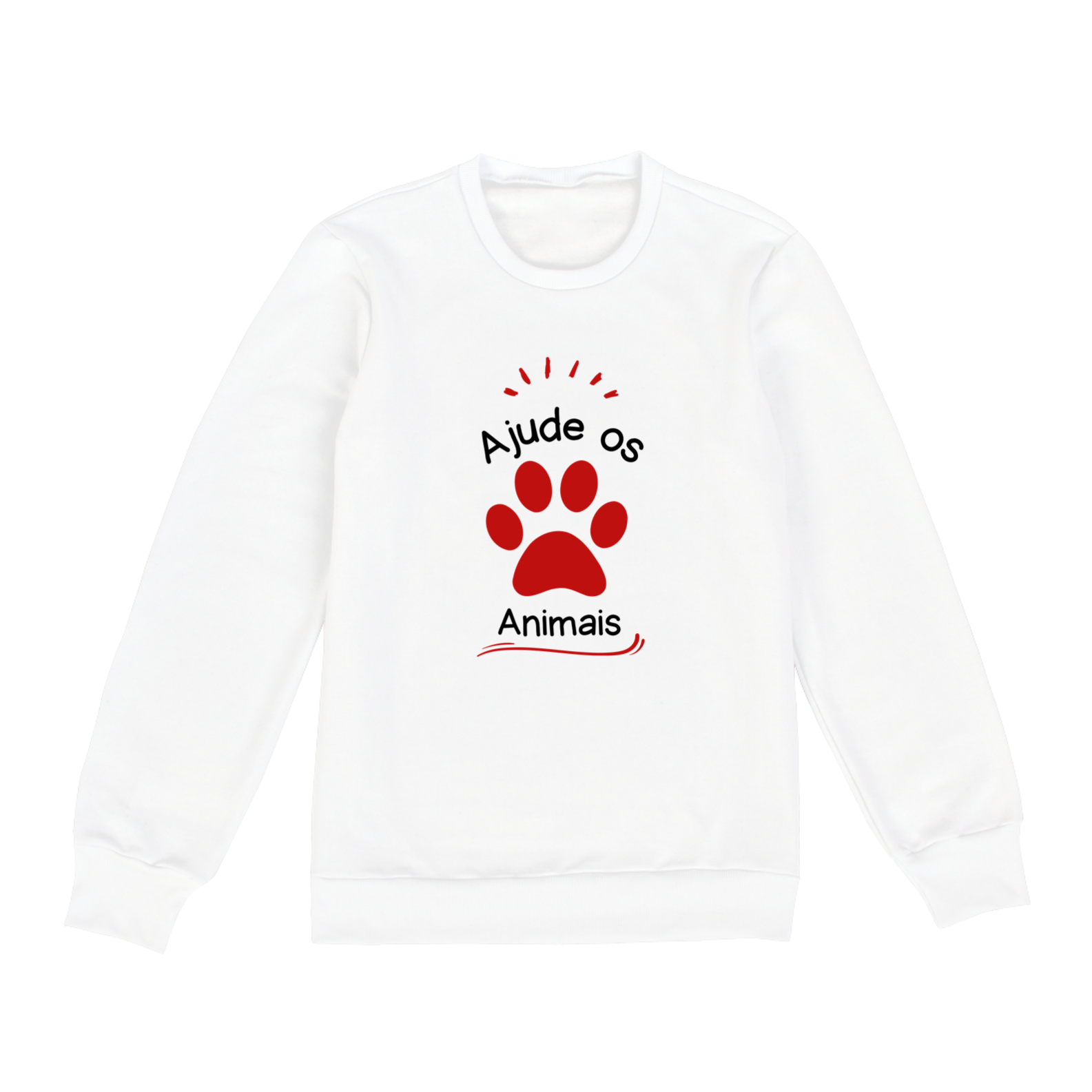 Nome do produto: MOLETOM AJUDE OS ANIMAIS