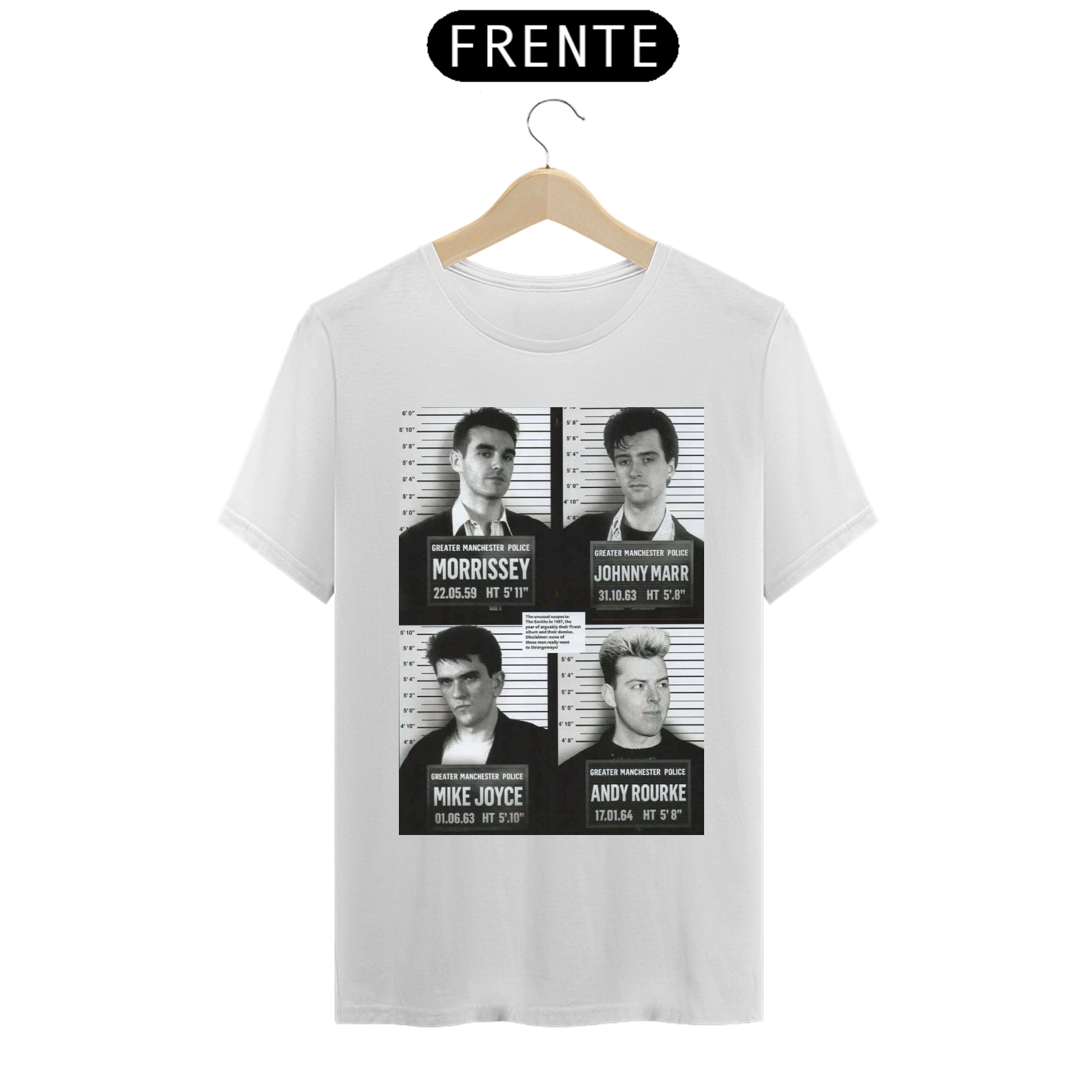 Nome do produto: Camiseta The Smiths Mugshot