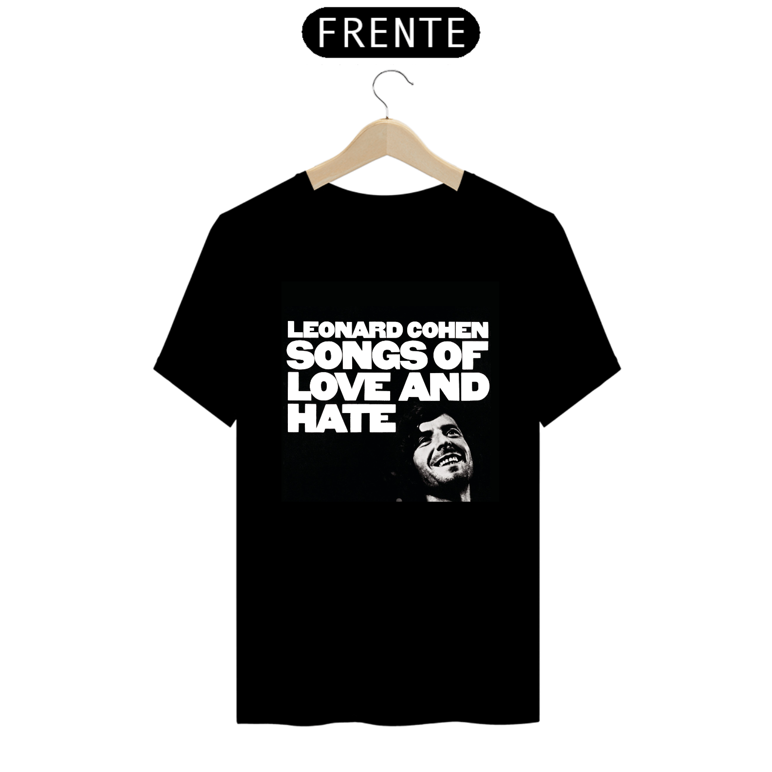 Nome do produto: Camiseta Leonard Cohen - Songs of Love and Hate
