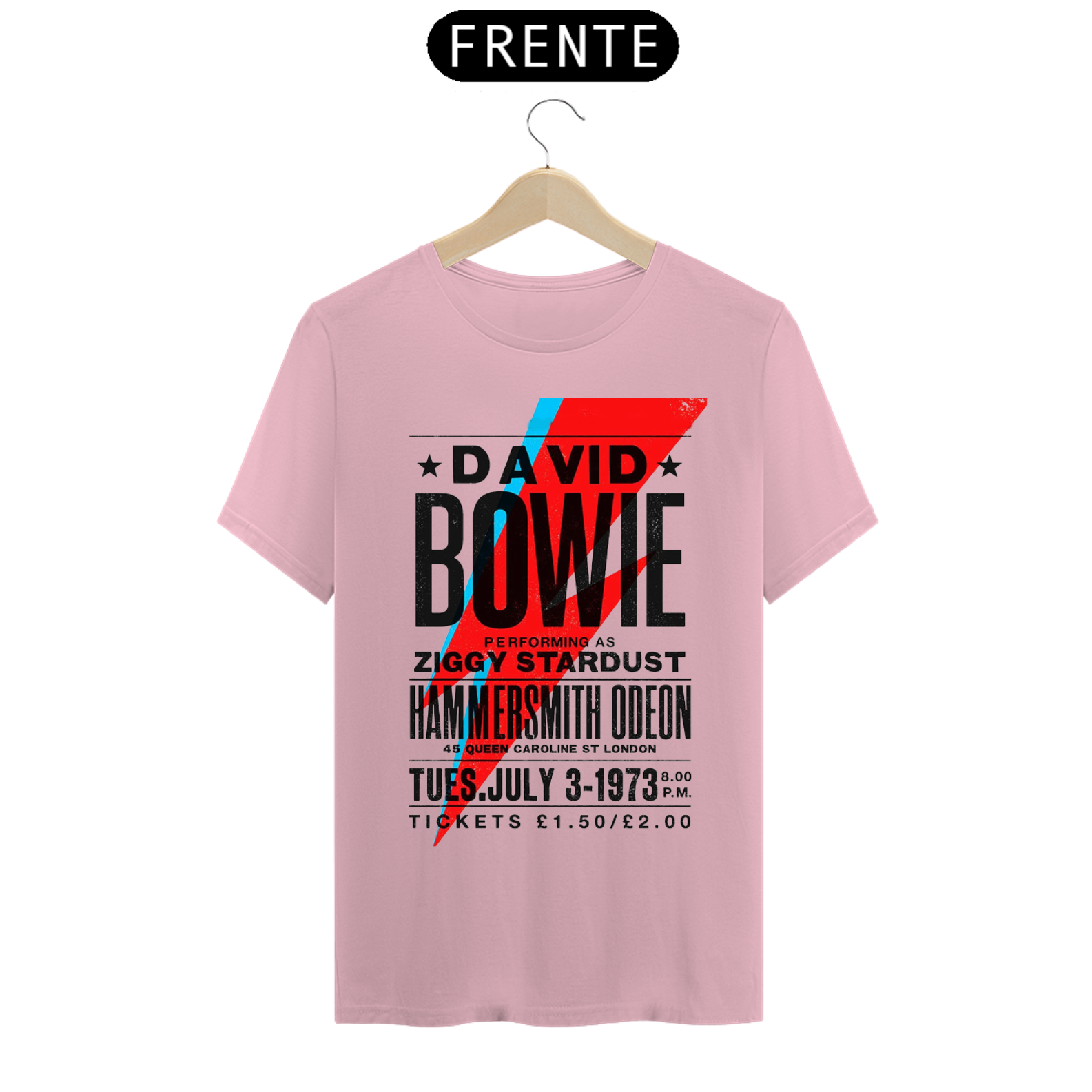 Nome do produto: Camiseta David Bowie