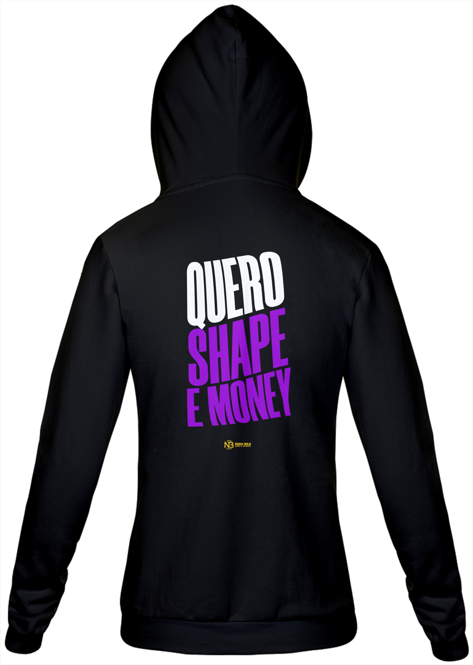 Nome do produto: MOLETOM COM ZÍPER - QUERO SHAPE E MONEY