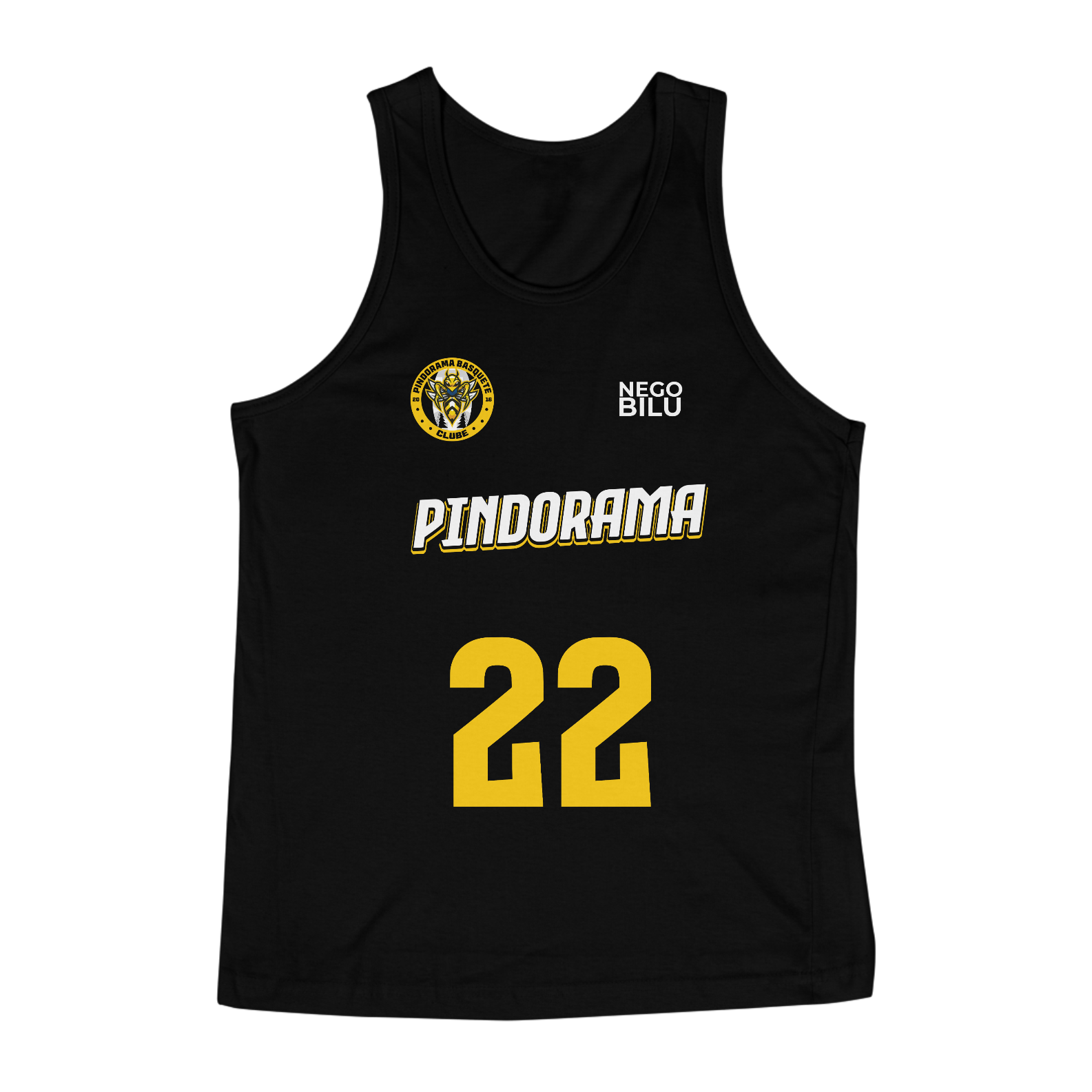 Nome do produto: REGATA PBC NEGO BILU 22- AMISTOSO 