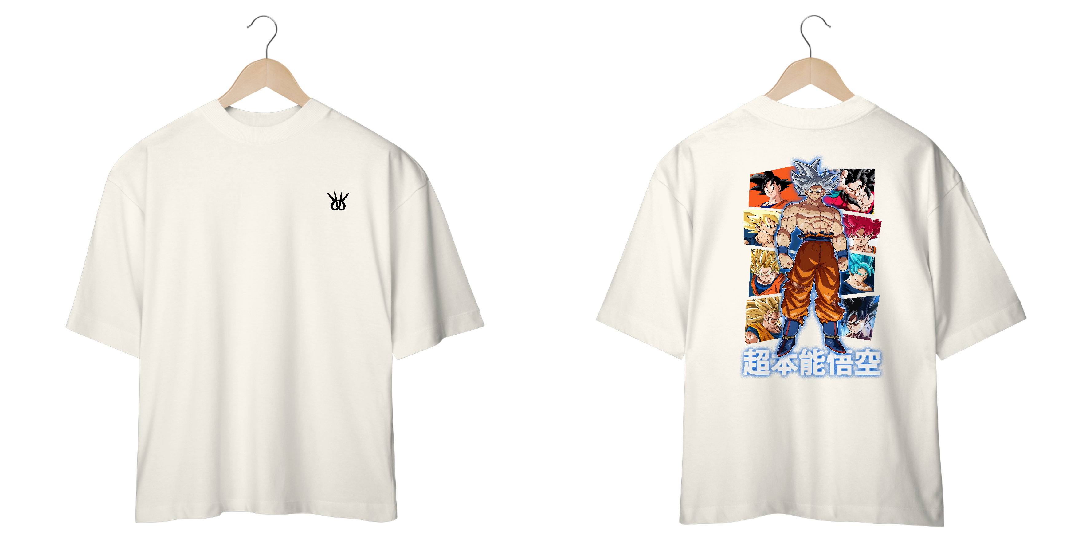 Camiseta Oversized Goku Instinto Superior