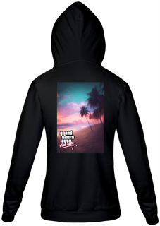 Moletom com Zíper Personalizado | Royal Red Clth. | Vice City