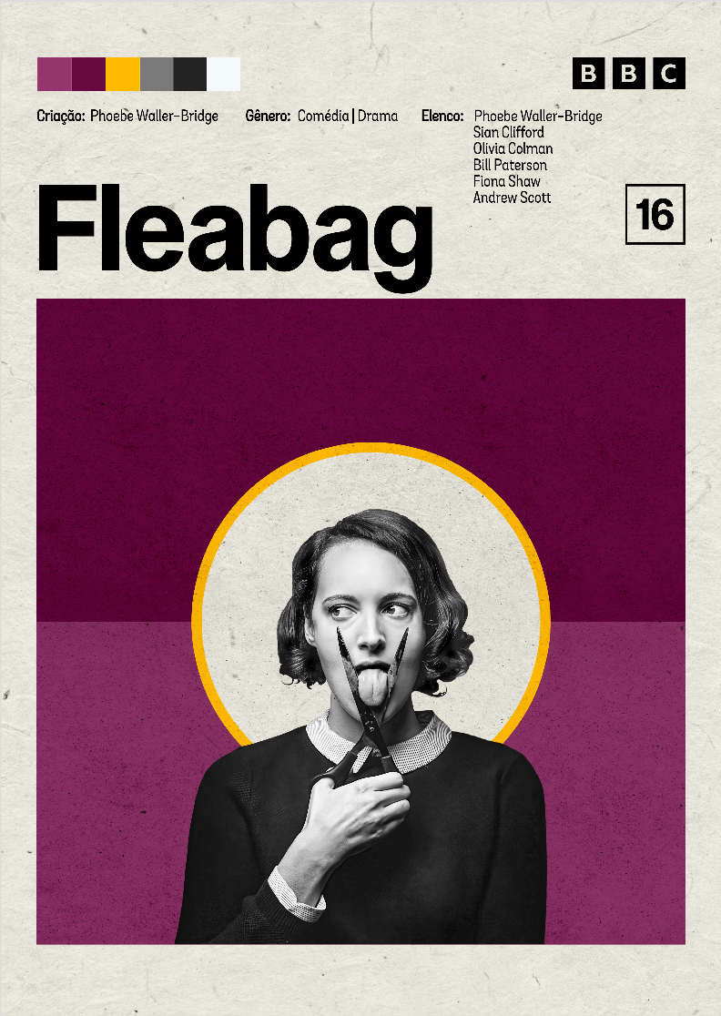 Pôster Minimalista Fleabag – Série Cult
