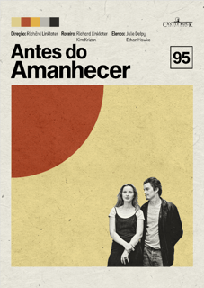 Pôster Minimalista Antes do Amanhecer – Filme Cult | Romance Autoral