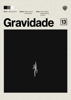 Pôster Minimalista Gravidade – Filme Sci-Fi Autoral