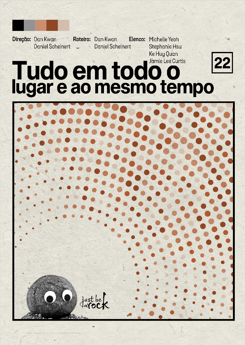 Pôster Minimalista Tudo em Todo Lugar ao Mesmo Tempo – “Seja uma Rocha”